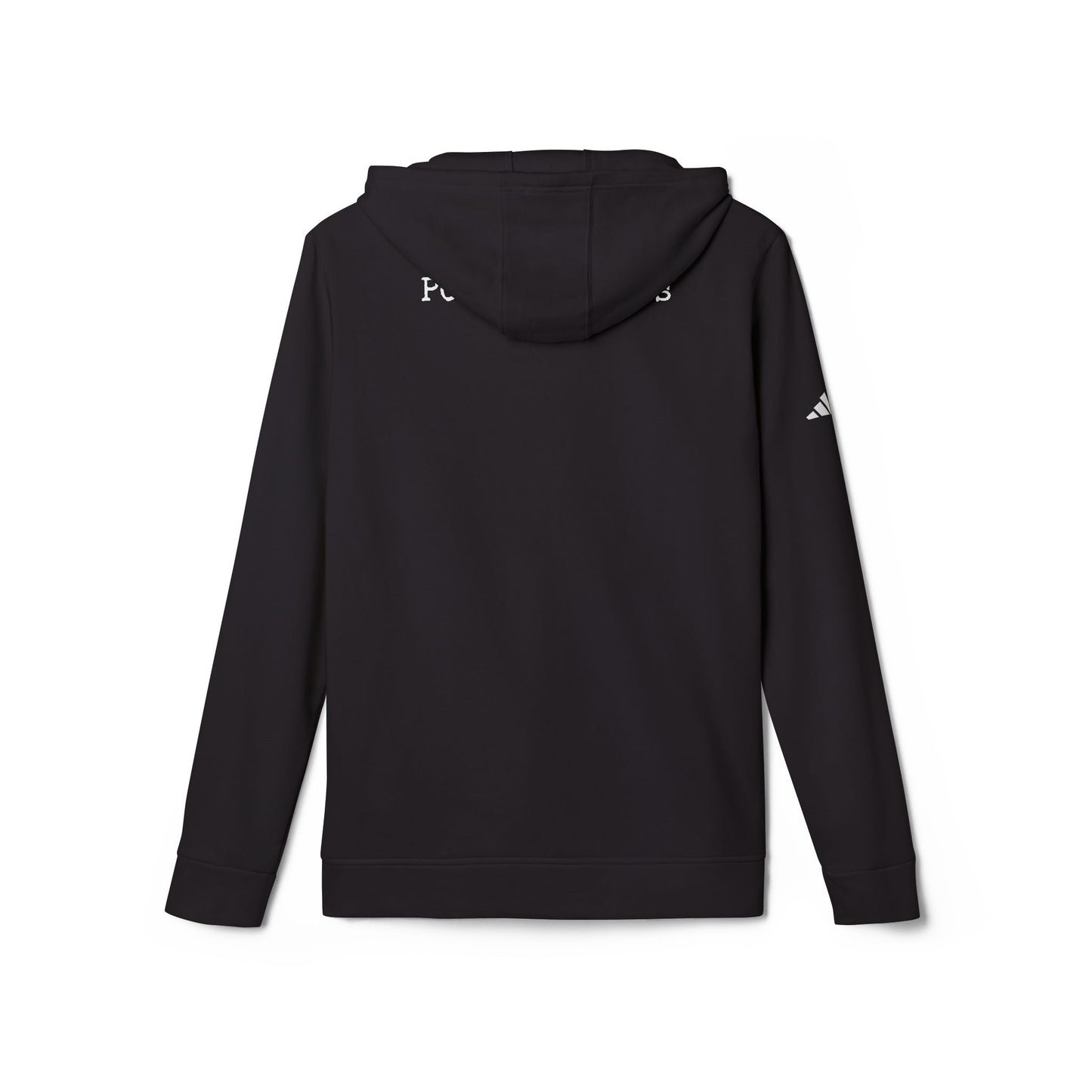 Fleece Hoodie - Pushin Cotten Tags Sports Runnin Man Logo, adidas Arm Logo