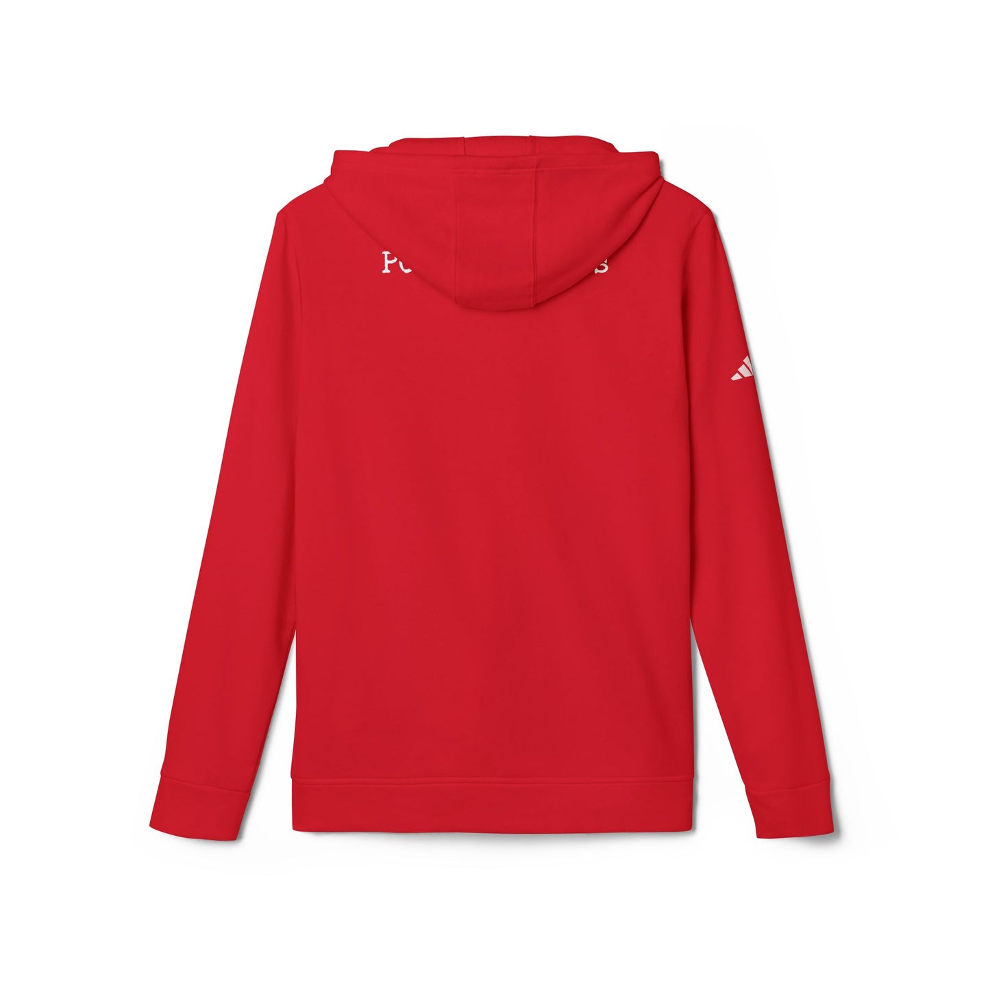 Fleece Hoodie - Pushin Cotten Tags Sports Runnin Man Logo, adidas Arm Logo