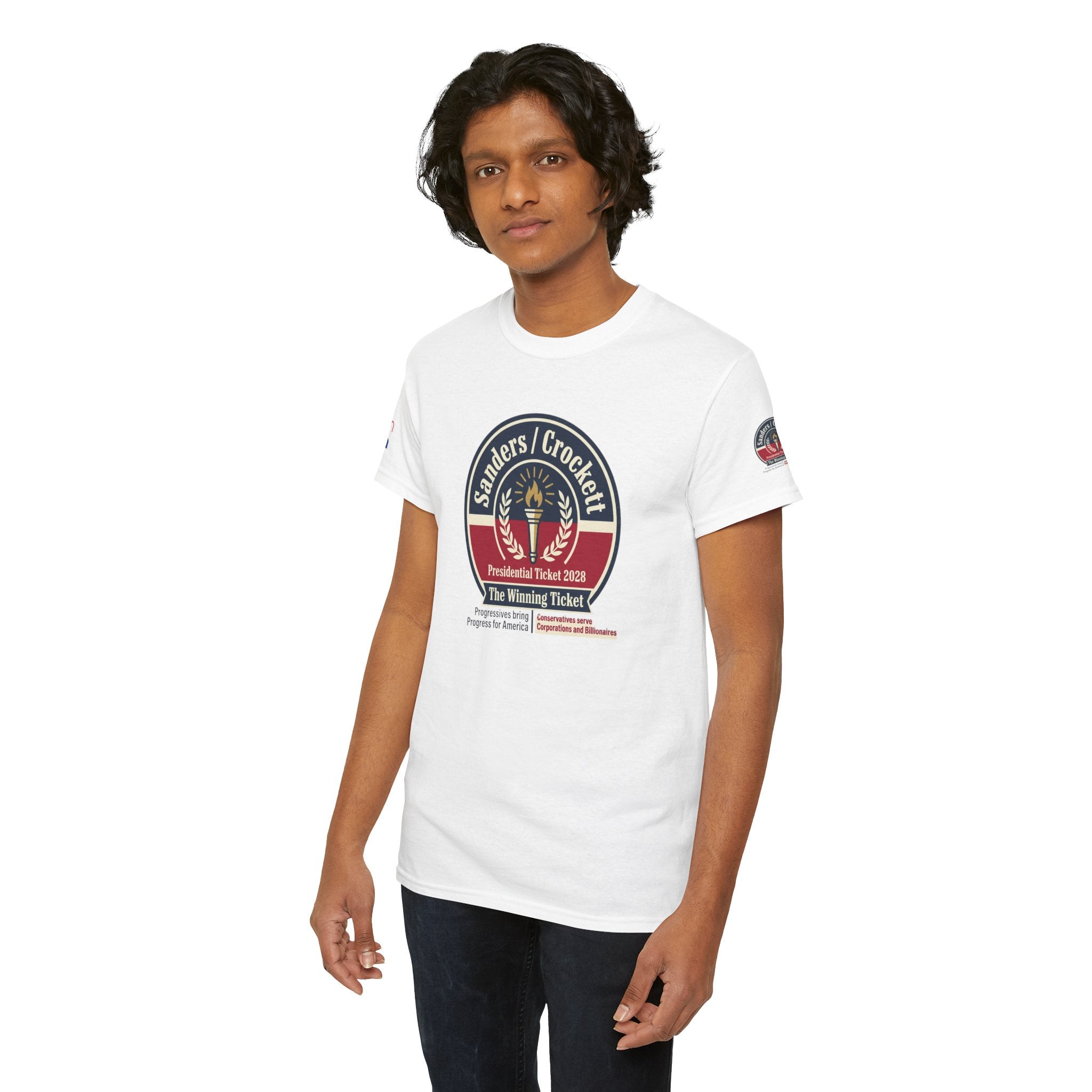 Sanders / Crockett 'The Winning Ticket' Political T-Shirt