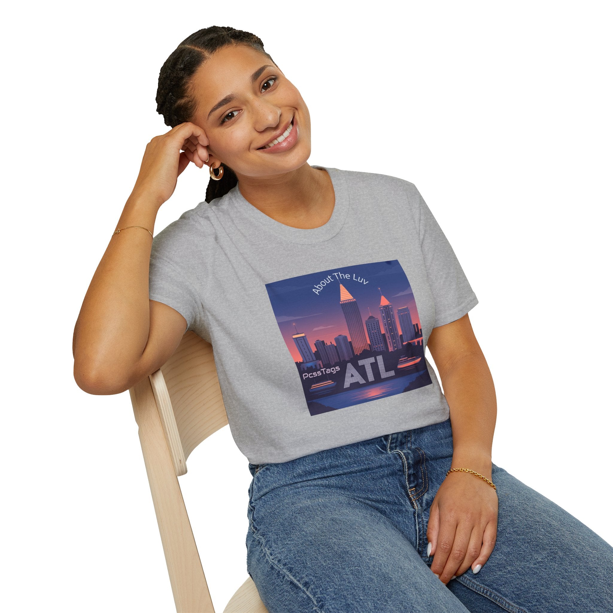 ATL Skyline T‑Shirt — 'About The Luv' Atlanta Cityscape Tee