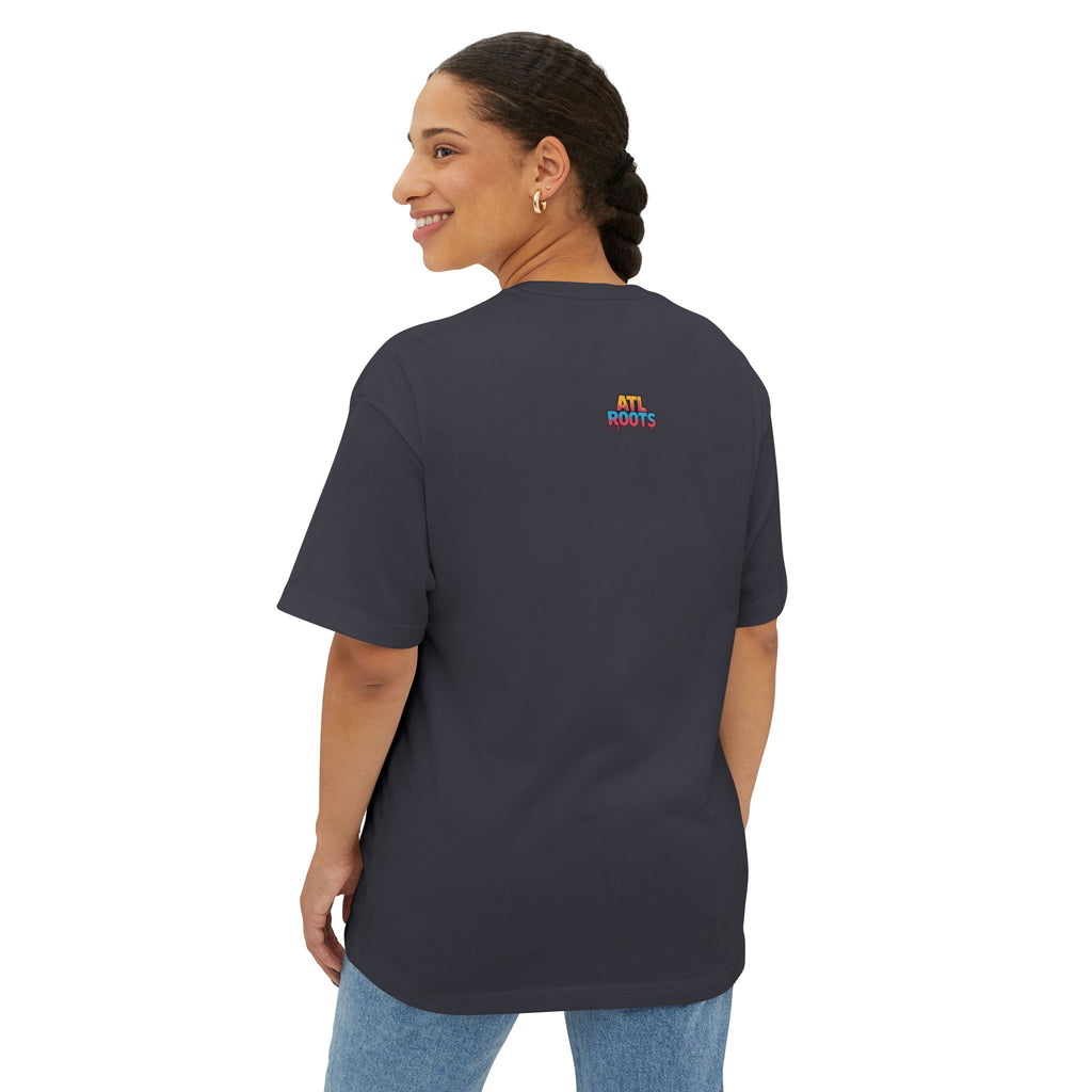 Colorful ATL Roots Oversized Boxy Tee, Streetwear Shirt, Gift for Atlanta Lovers, Casual Summer Top, Urban Fashion Tee, Unisex Graphic Tee
