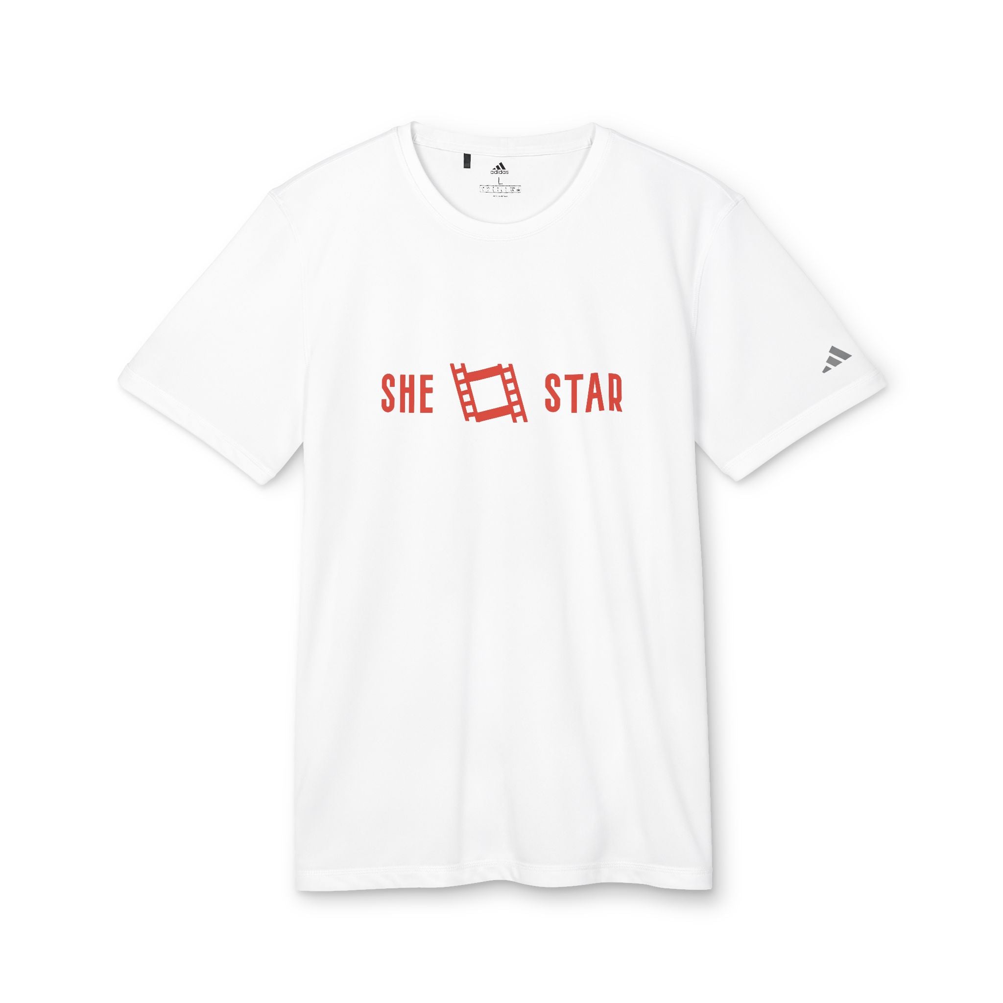 she star tags / adidas® Sport T-shirt
