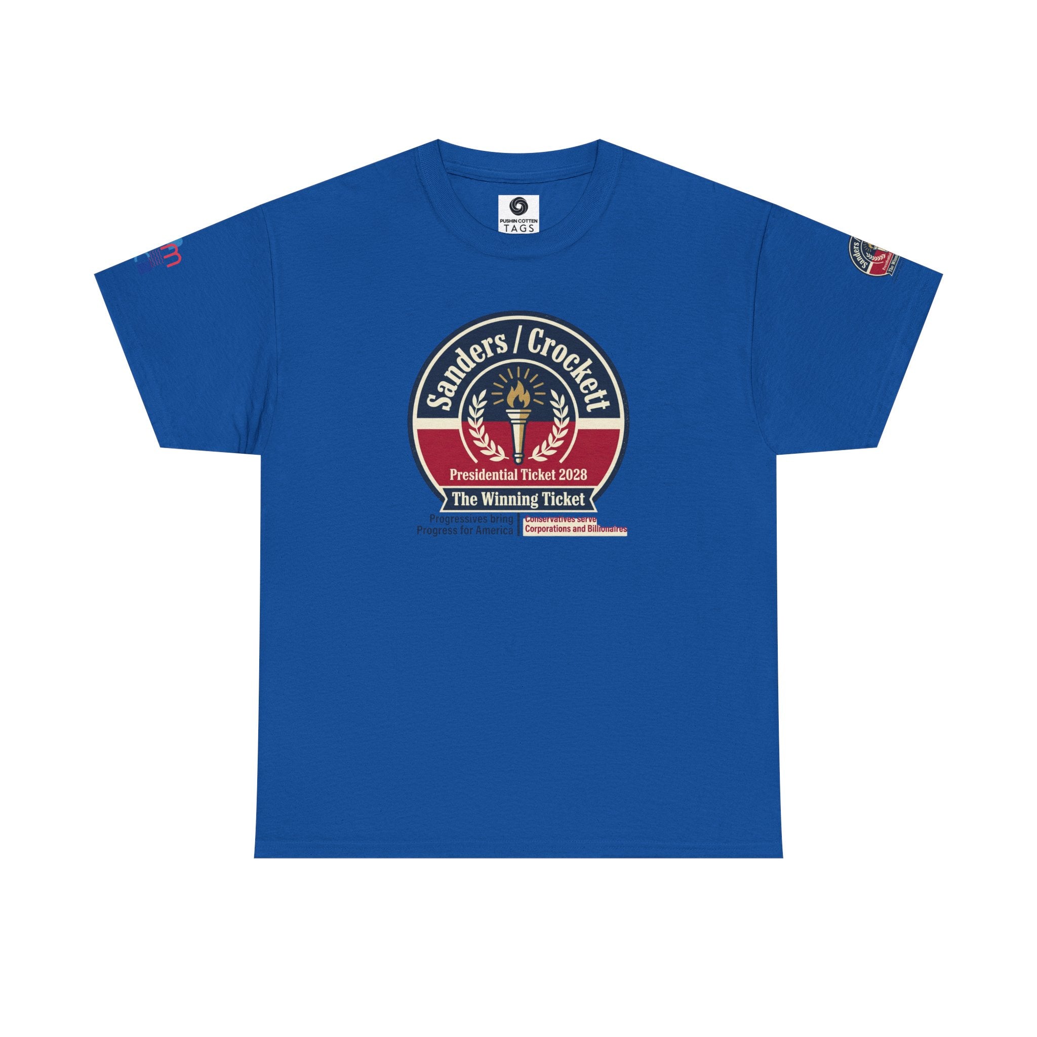 Sanders / Crockett 'The Winning Ticket' Political T-Shirt
