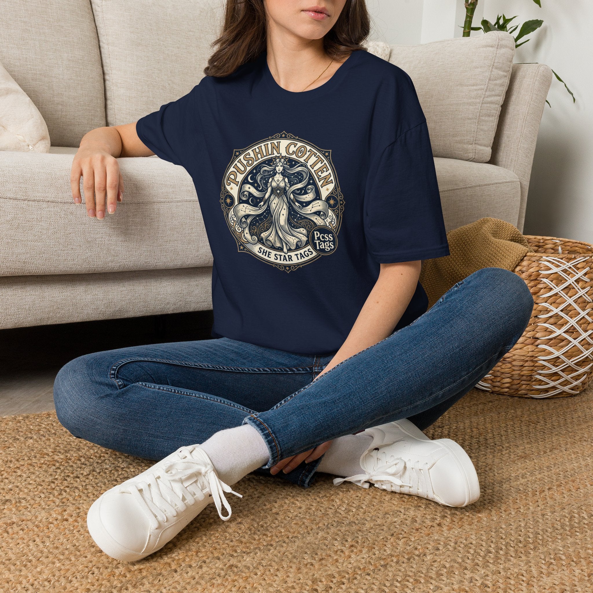 T-Shirt — Vintage 'Pushin Cotton' Octopus Graphic Tee