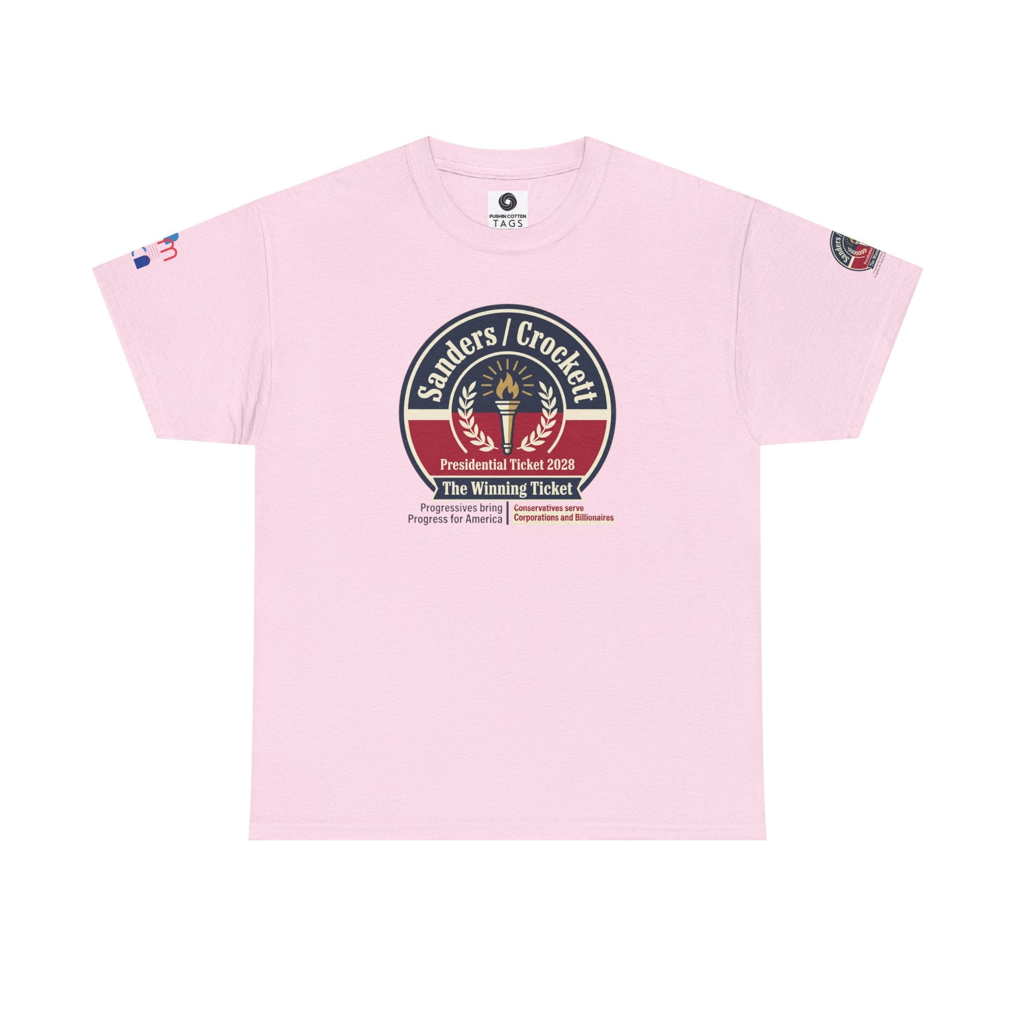 Sanders / Crockett 'The Winning Ticket' Political T-Shirt