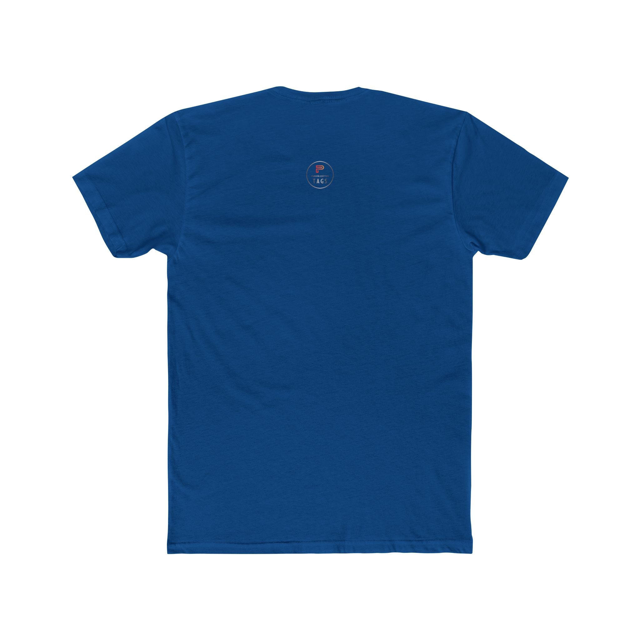 Men's Cotton Crew Tee featuring Pushin Cotton Tags Royalty Logo