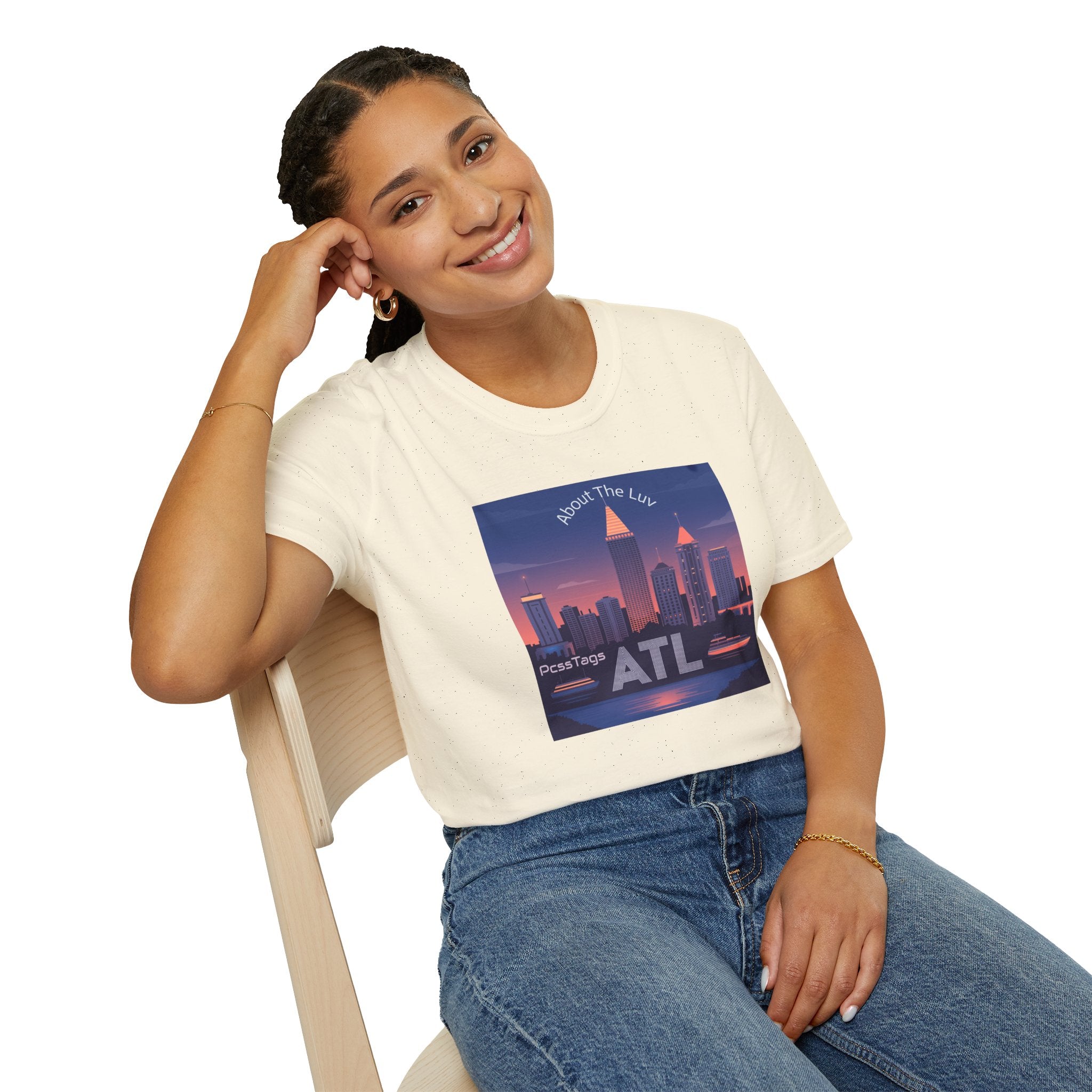 ATL Skyline T‑Shirt — 'About The Luv' Atlanta Cityscape Tee