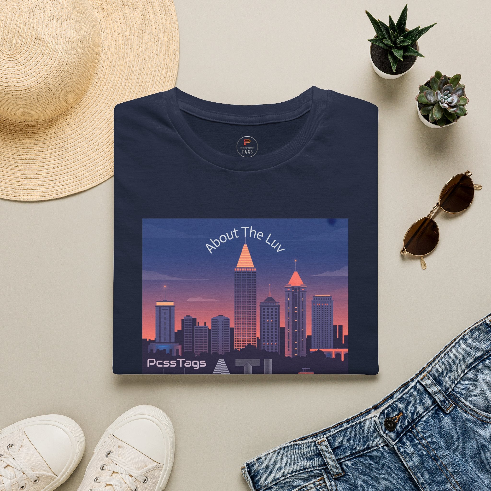 ATL Skyline T‑Shirt — 'About The Luv' Atlanta Cityscape Tee