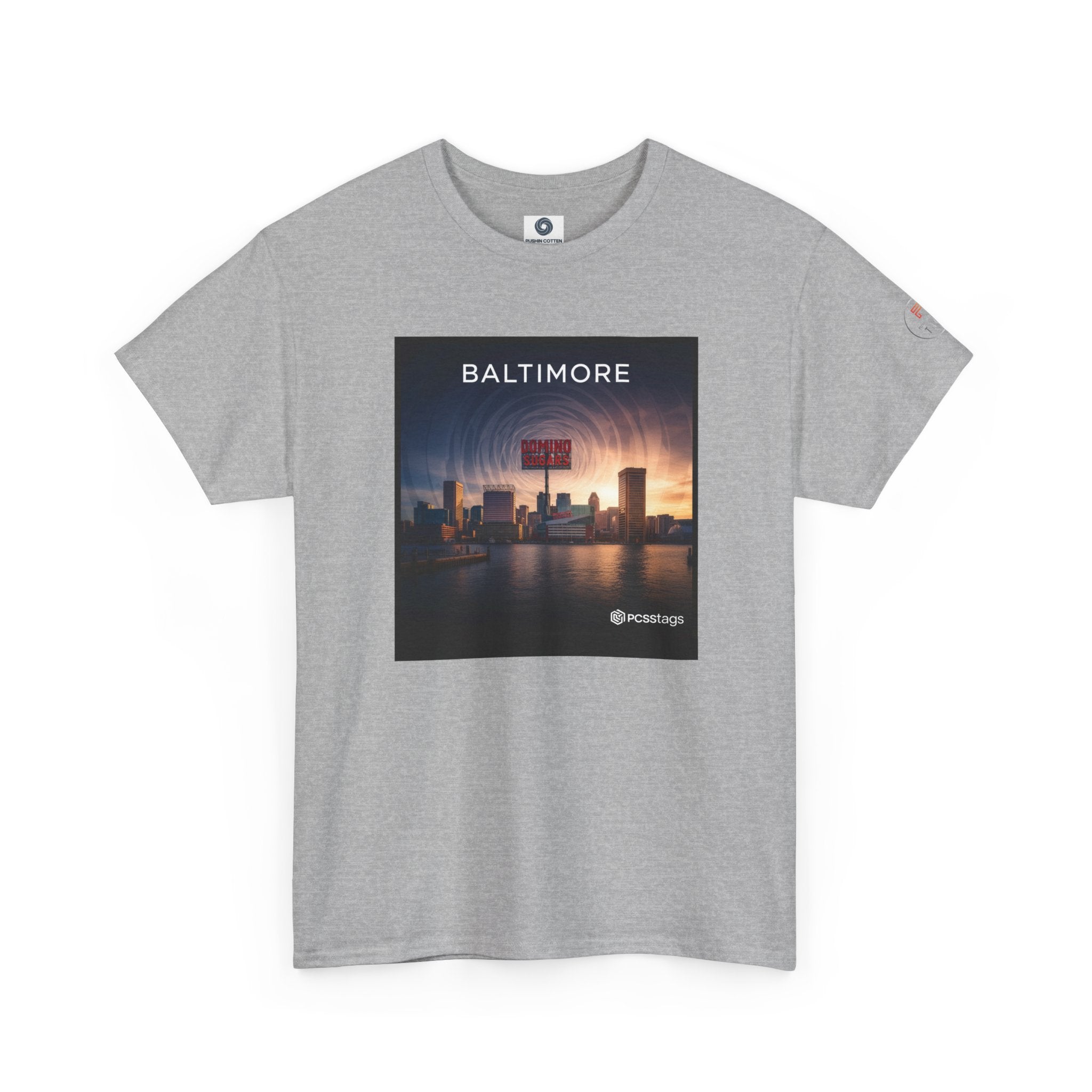 Baltimore Skyline Tee – City Sunset Photo Graphic T-Shirt