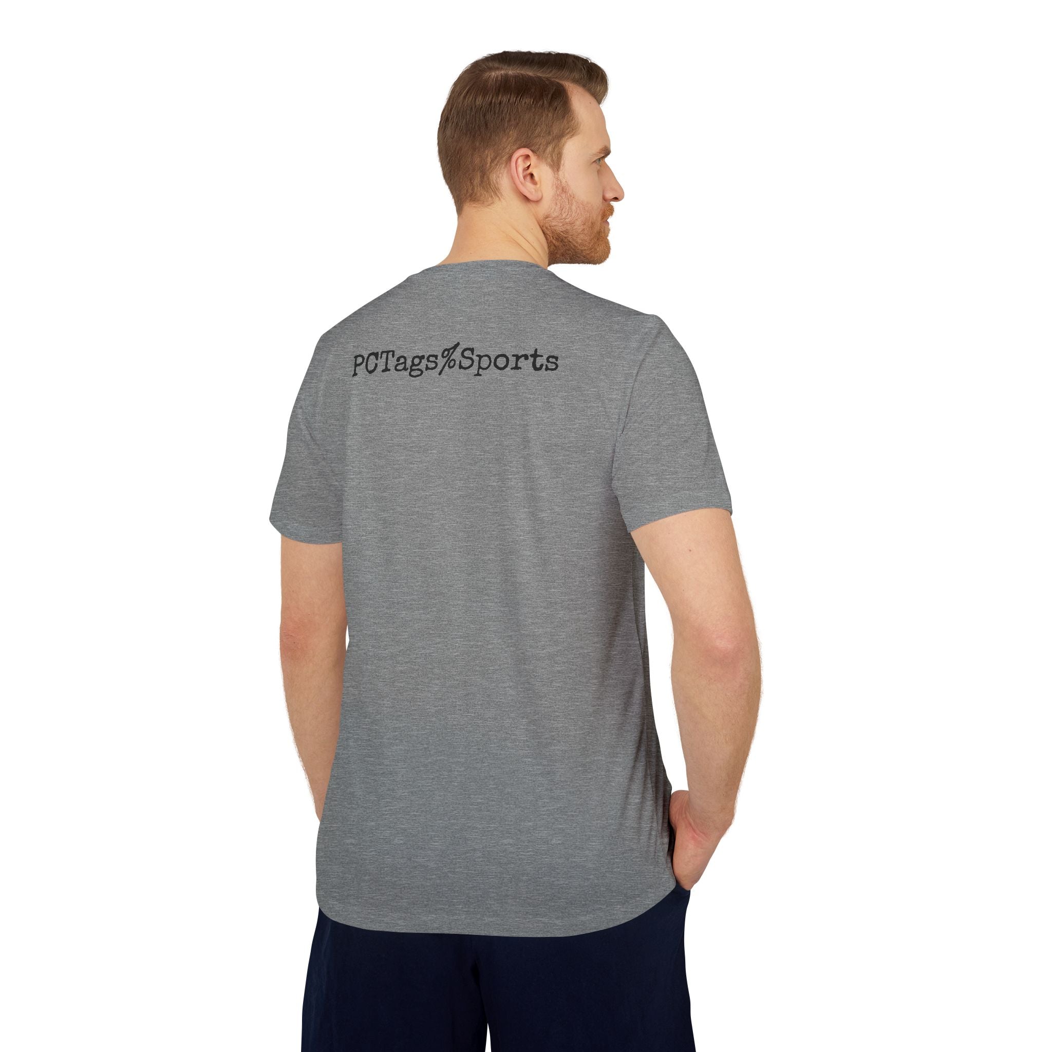Sport T-shirt with Pushin Cotten Tags Royalty logo and adidas arm logo