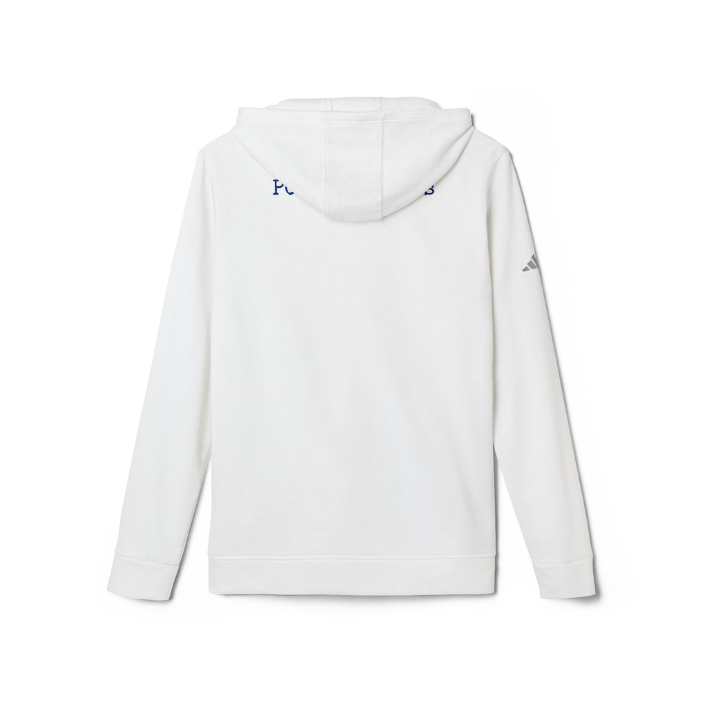 Fleece Hoodie - Pushin Cotten Tags Sports Runnin Man Logo, adidas Arm Logo