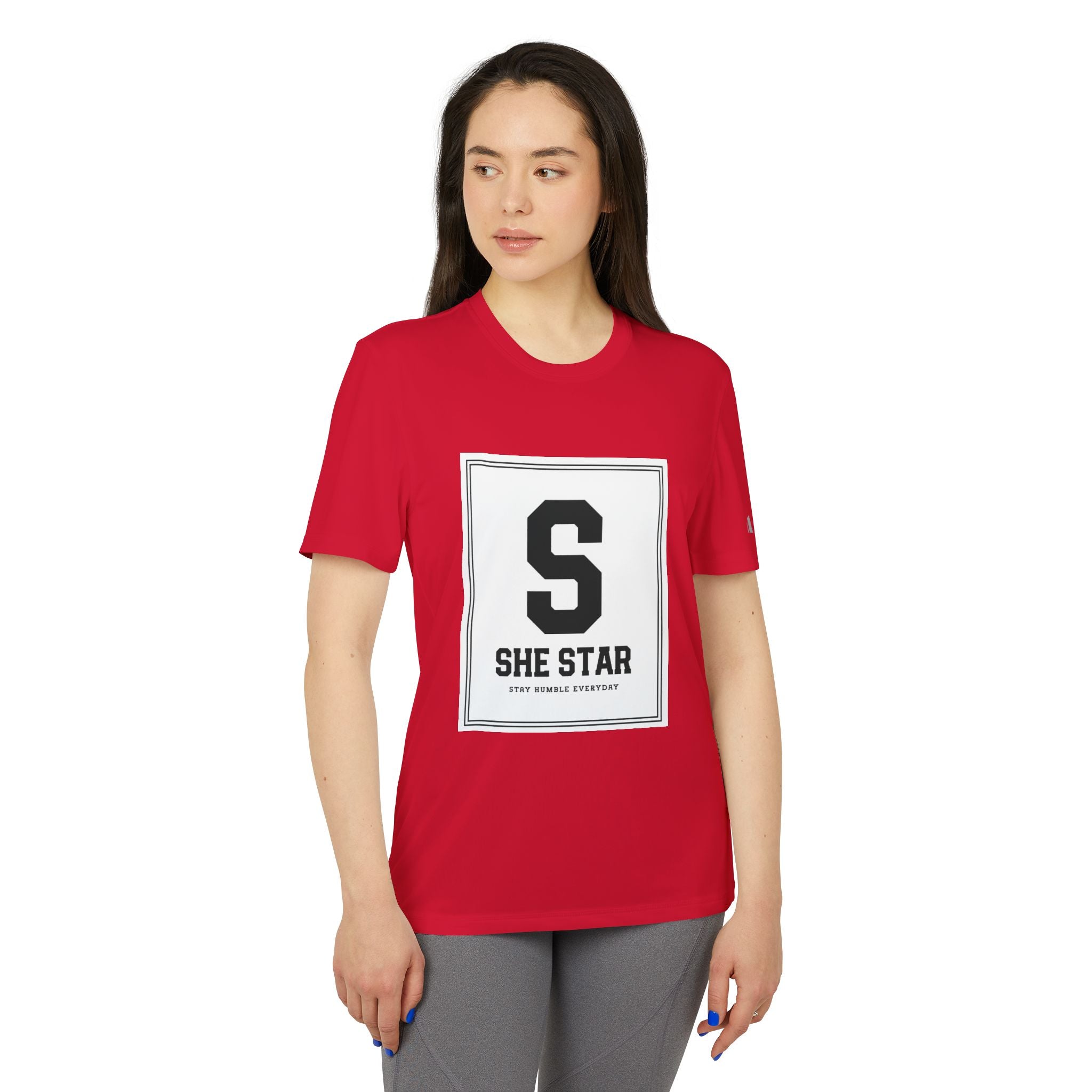 she star tags / adidas® Sport T-shirt