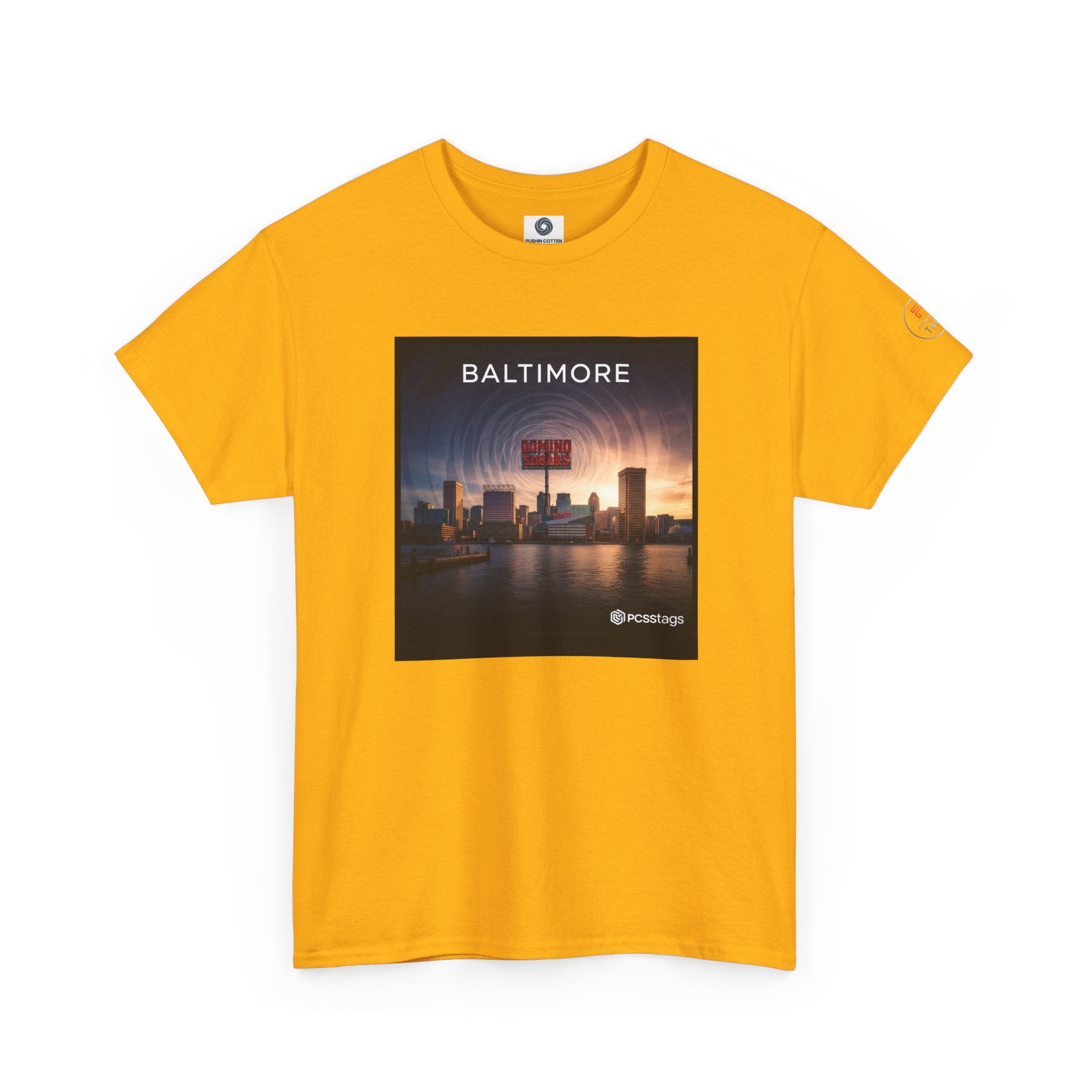 Baltimore Skyline Tee – City Sunset Photo Graphic T-Shirt