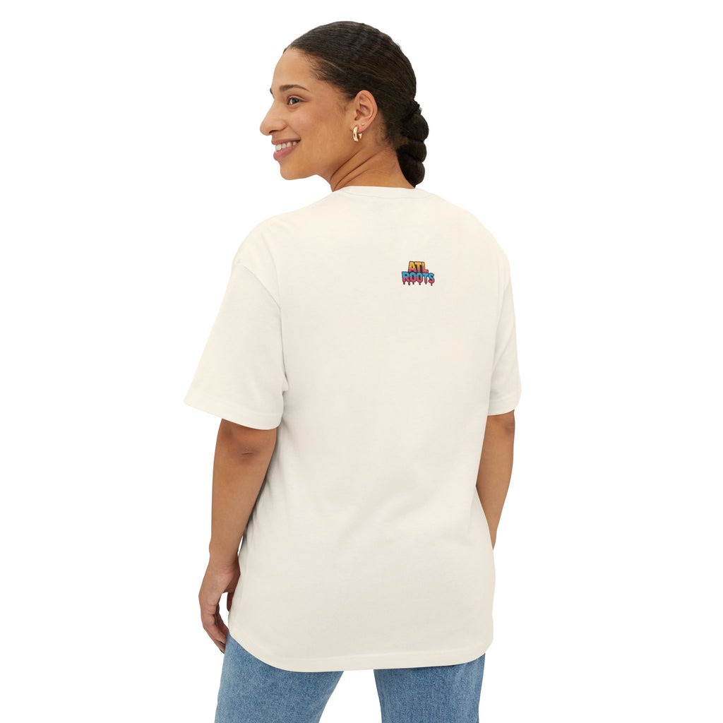 Colorful ATL Roots Oversized Boxy Tee, Streetwear Shirt, Gift for Atlanta Lovers, Casual Summer Top, Urban Fashion Tee, Unisex Graphic Tee