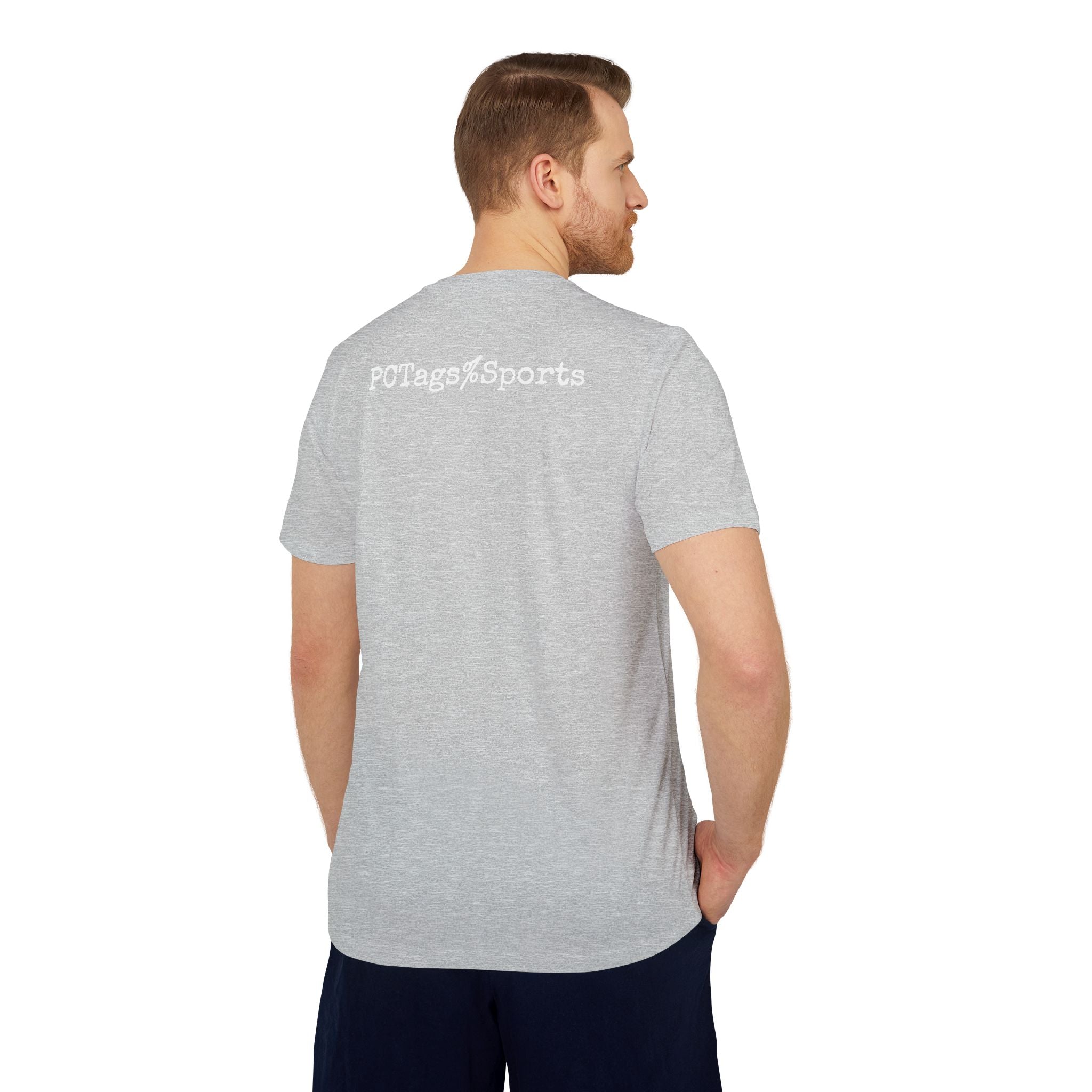 Sport T-shirt with Pushin Cotten Tags Royalty logo and adidas arm logo