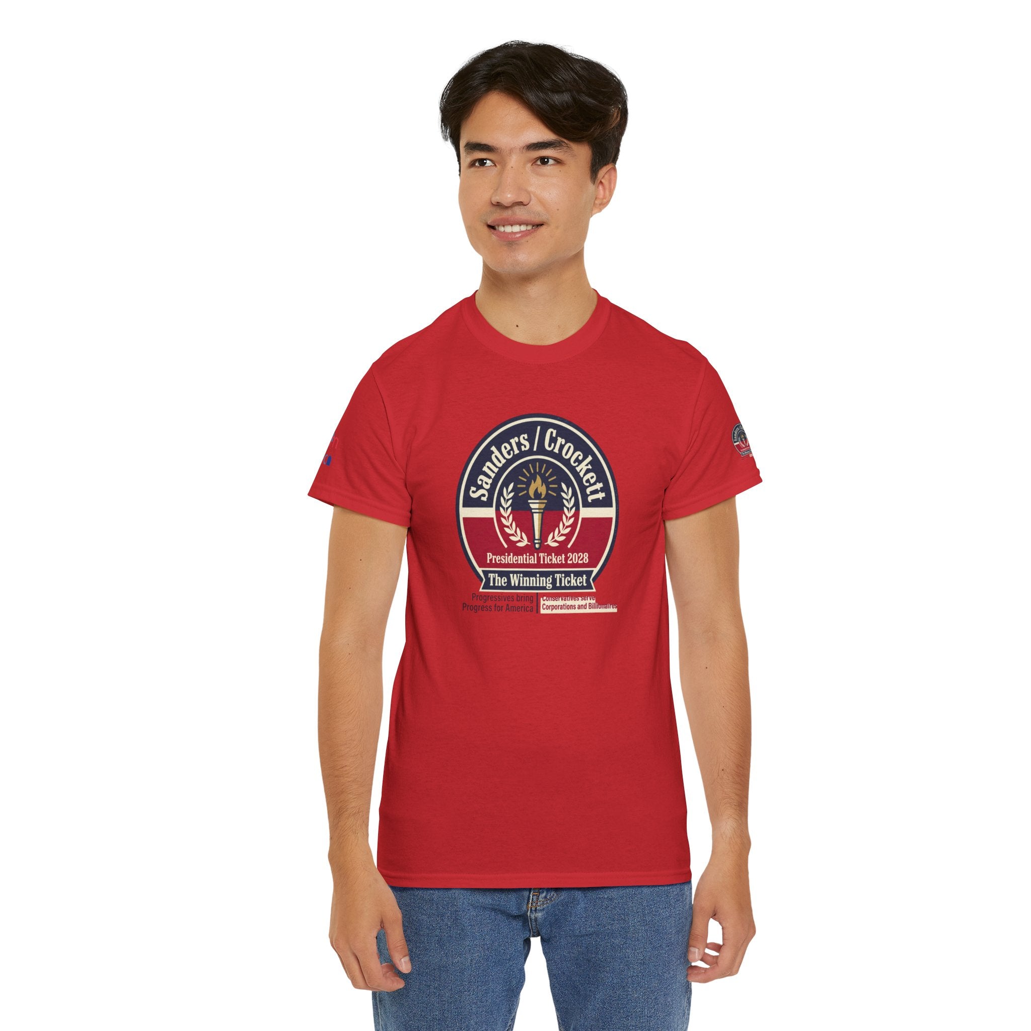 Sanders / Crockett 'The Winning Ticket' Political T-Shirt