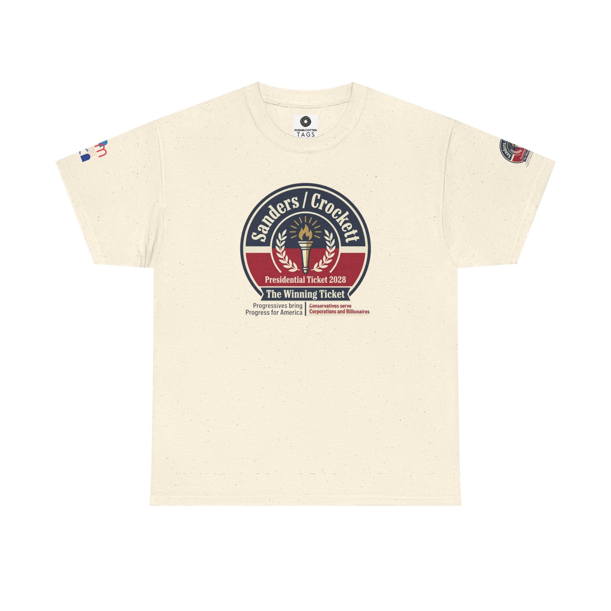 Sanders / Crockett 'The Winning Ticket' Political T-Shirt