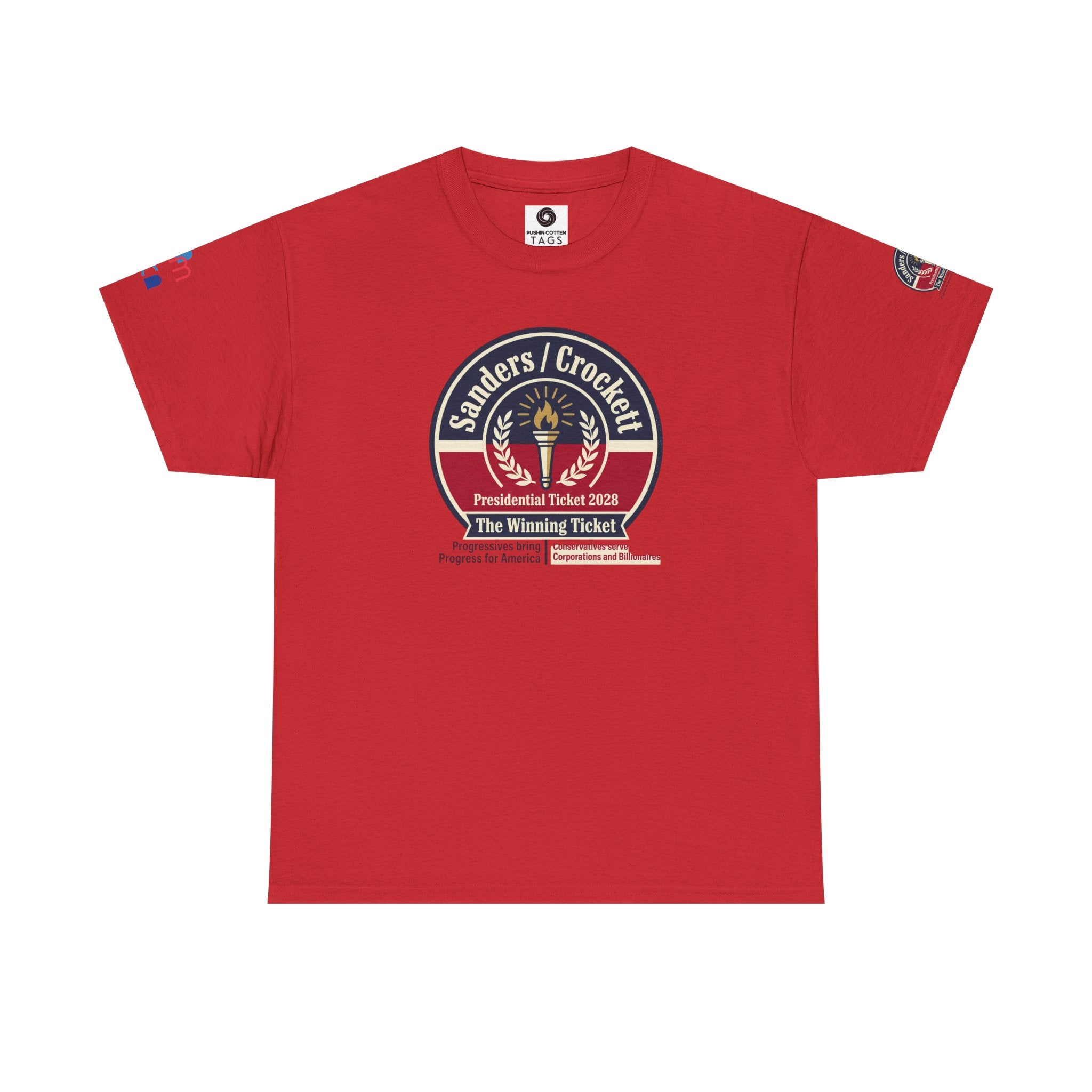 Sanders / Crockett 'The Winning Ticket' Political T-Shirt