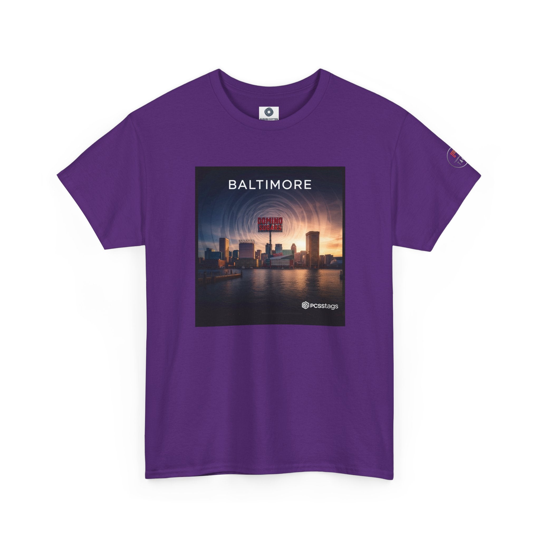 Baltimore Skyline Tee – City Sunset Photo Graphic T-Shirt