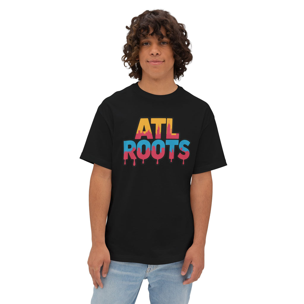 Colorful ATL Roots Oversized Boxy Tee, Streetwear Shirt, Gift for Atlanta Lovers, Casual Summer Top, Urban Fashion Tee, Unisex Graphic Tee