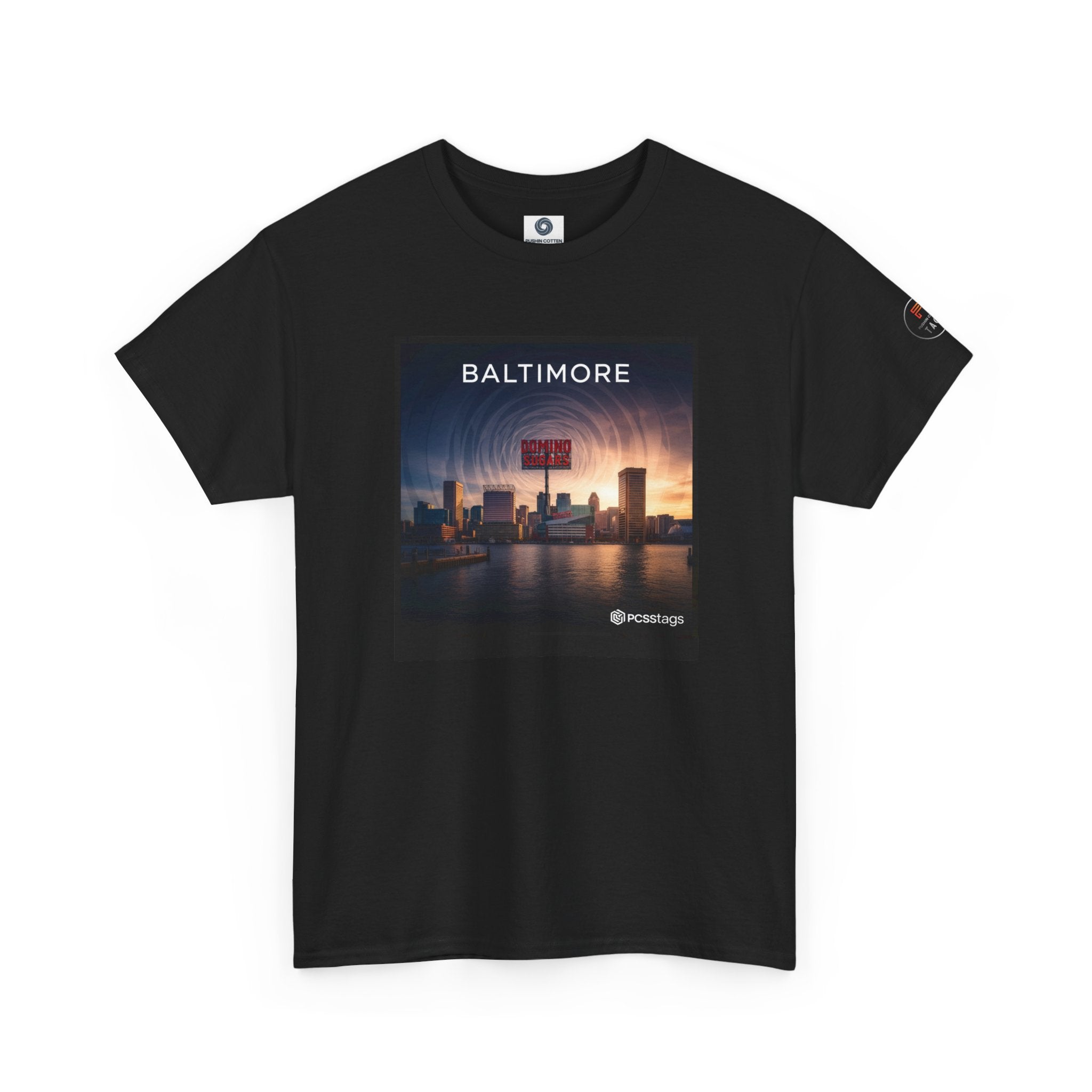 Baltimore Skyline Tee – City Sunset Photo Graphic T-Shirt