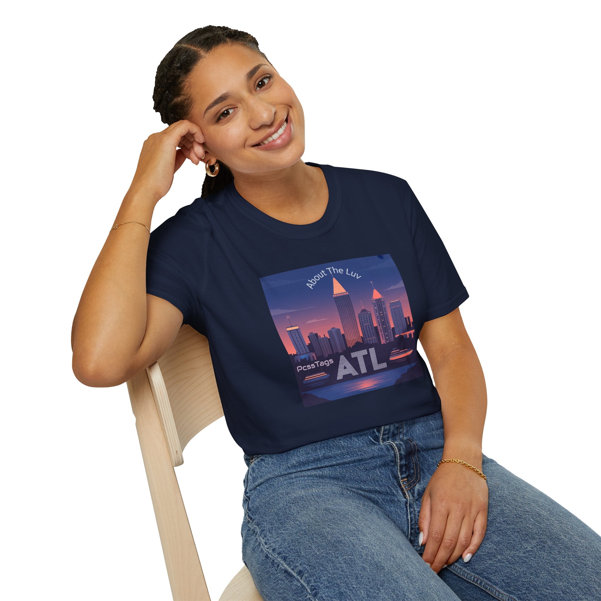ATL Skyline T‑Shirt — 'About The Luv' Atlanta Cityscape Tee