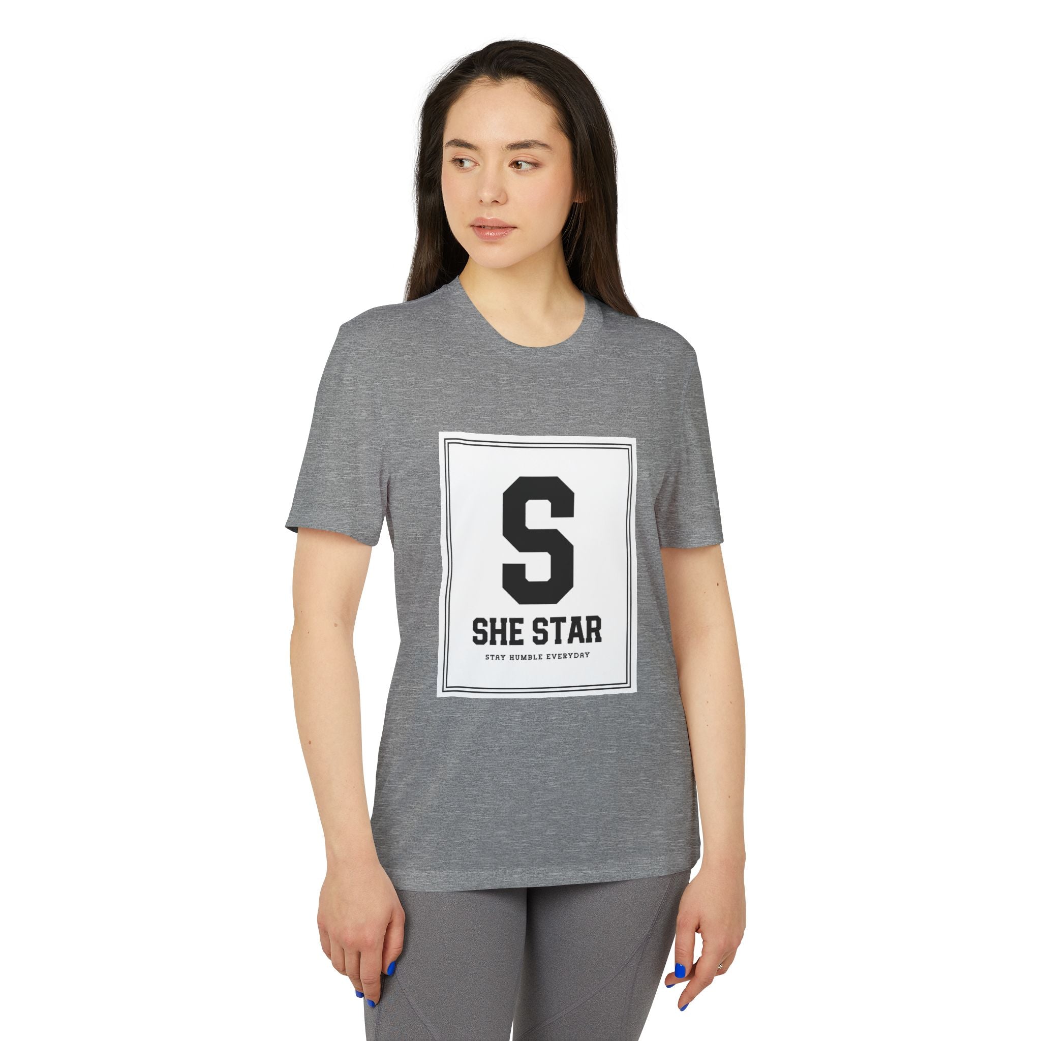 she star tags / adidas® Sport T-shirt
