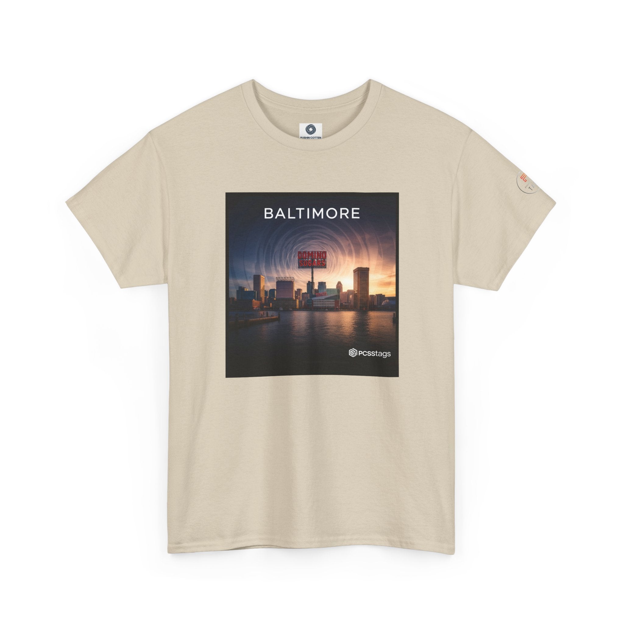Baltimore Skyline Tee – City Sunset Photo Graphic T-Shirt