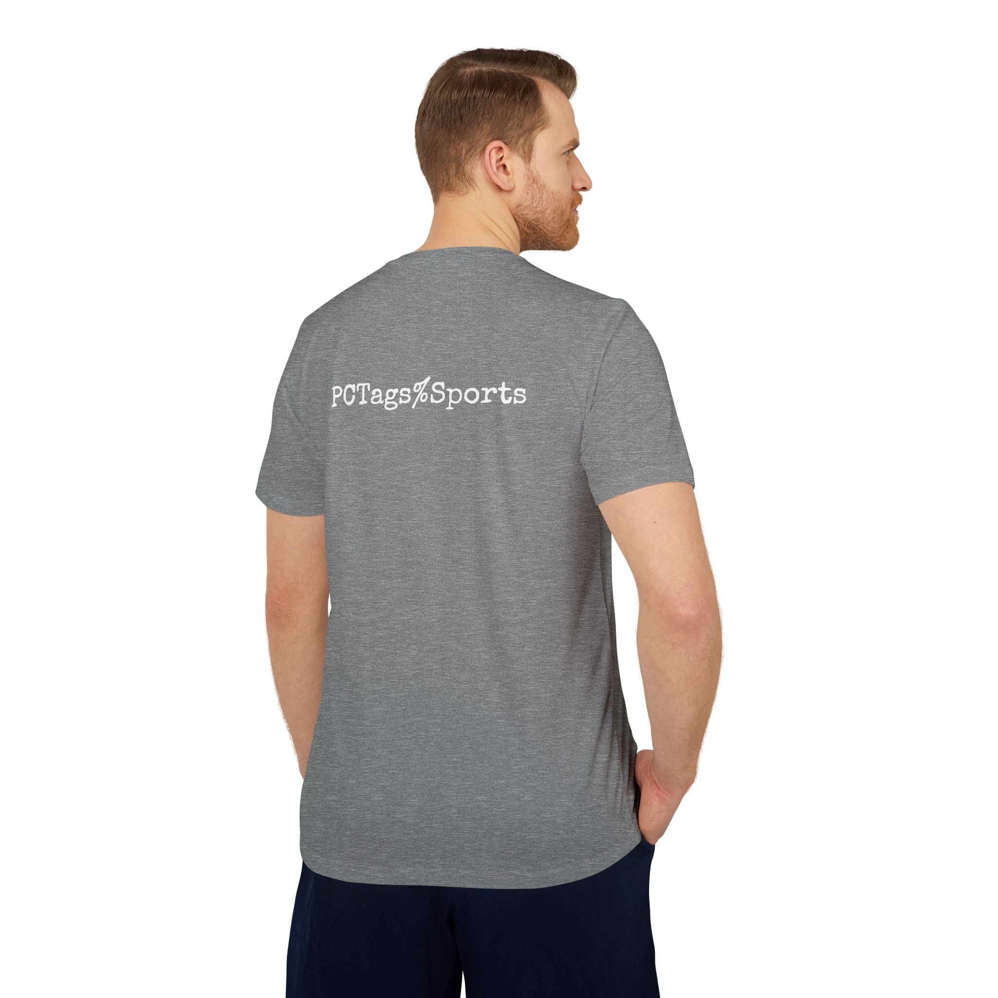 Sport T-shirt with Pushin Cotten Tags Royalty logo and adidas arm logo