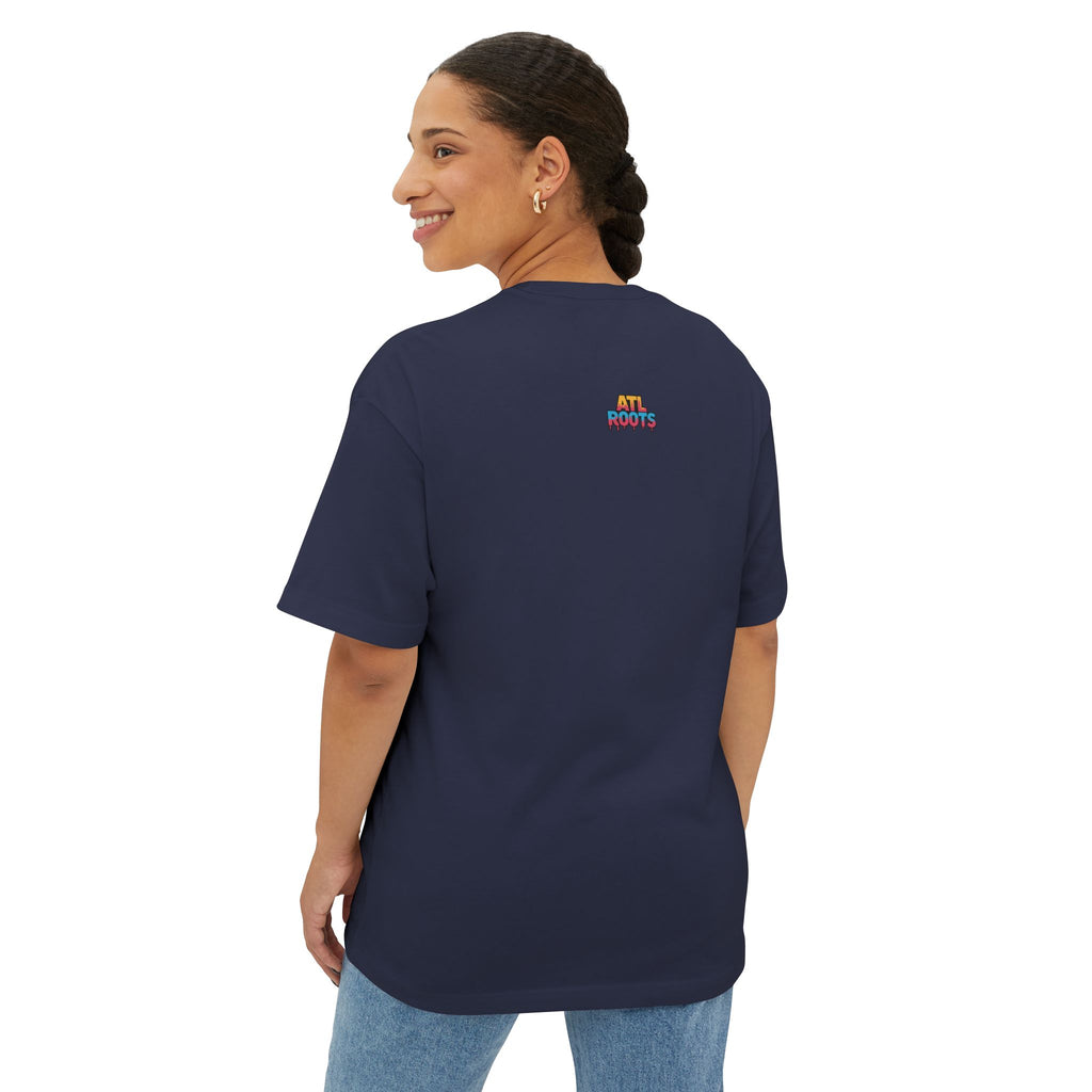 Colorful ATL Roots Oversized Boxy Tee, Streetwear Shirt, Gift for Atlanta Lovers, Casual Summer Top, Urban Fashion Tee, Unisex Graphic Tee