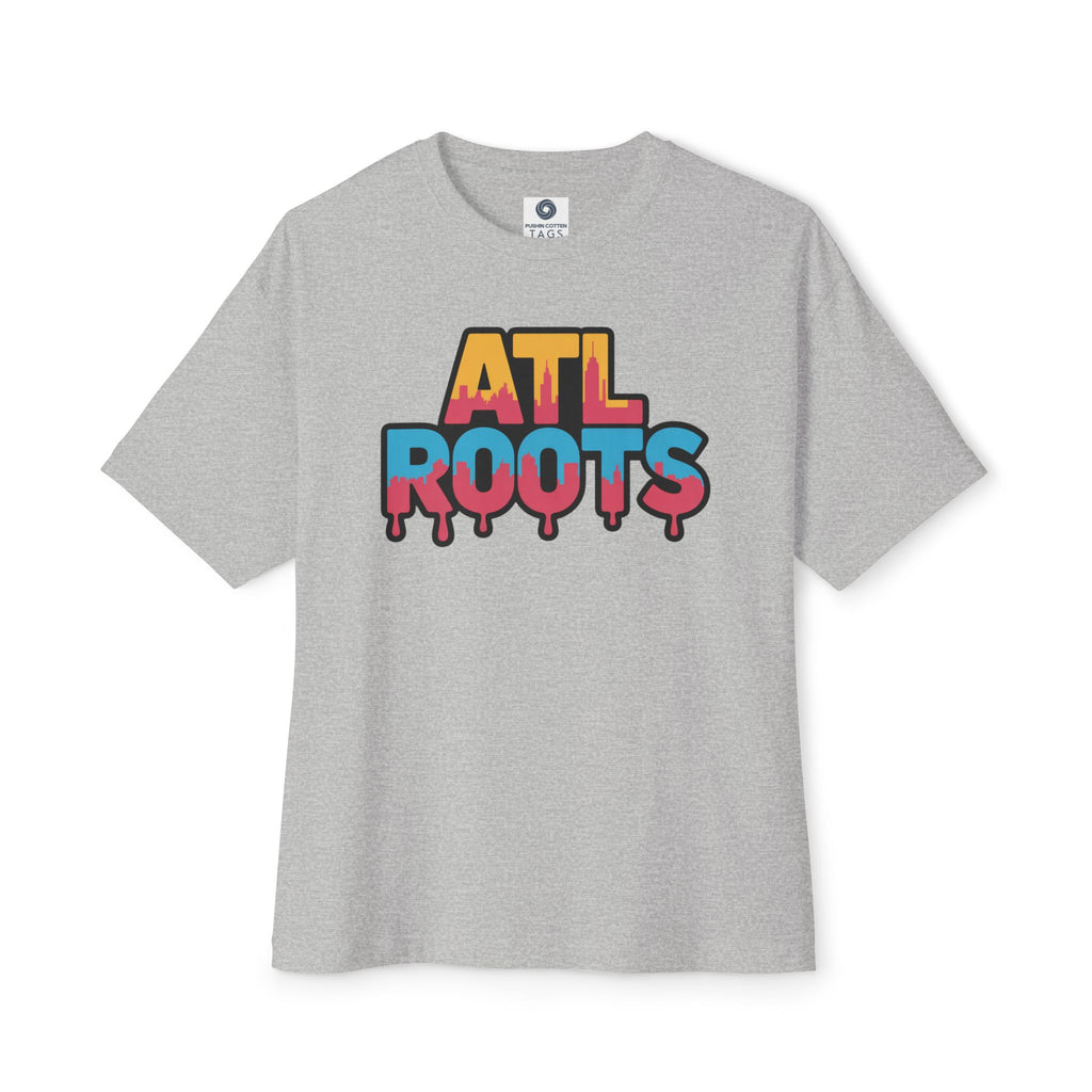 Colorful ATL Roots Oversized Boxy Tee, Streetwear Shirt, Gift for Atlanta Lovers, Casual Summer Top, Urban Fashion Tee, Unisex Graphic Tee