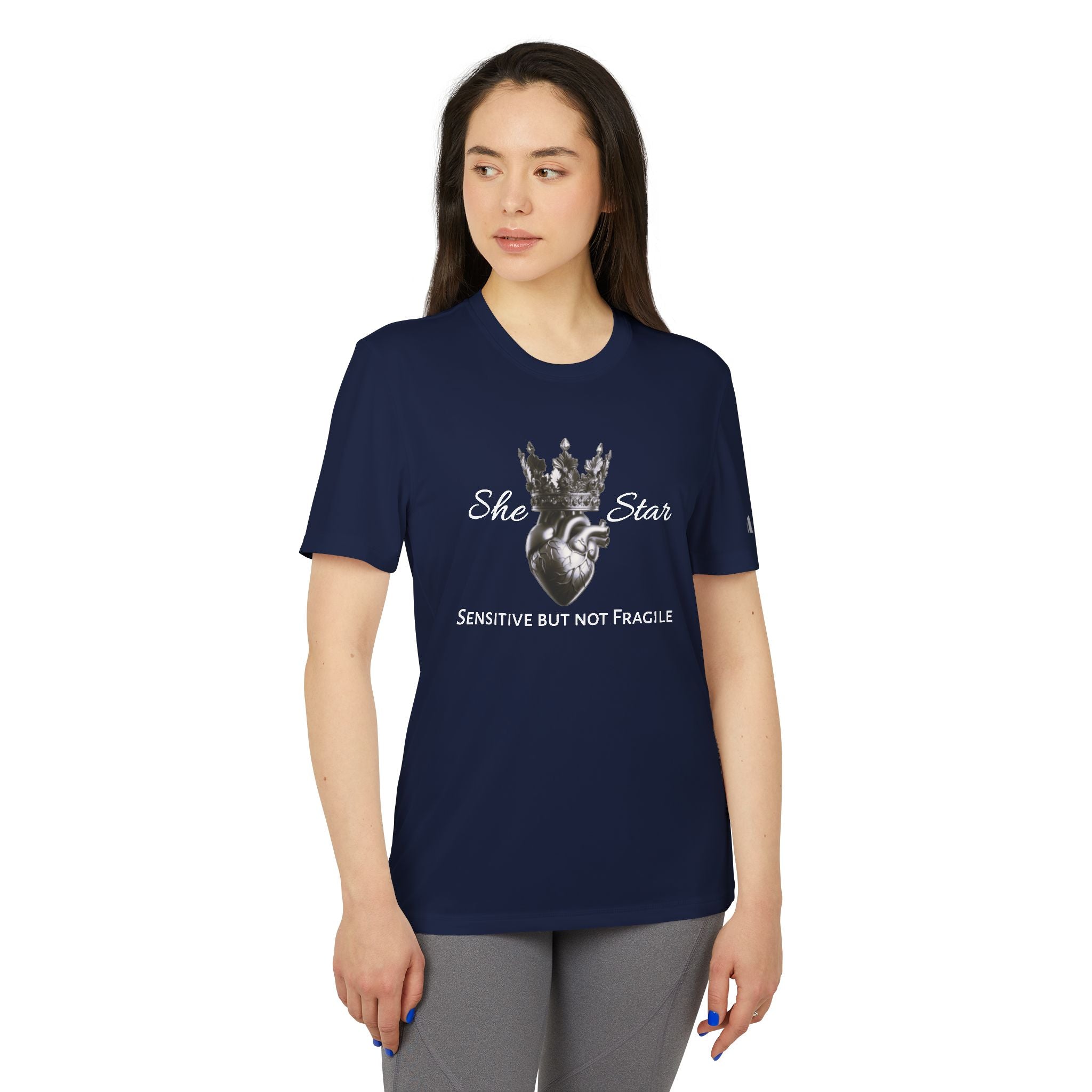 she star tags / adidas® Sport T-shirt