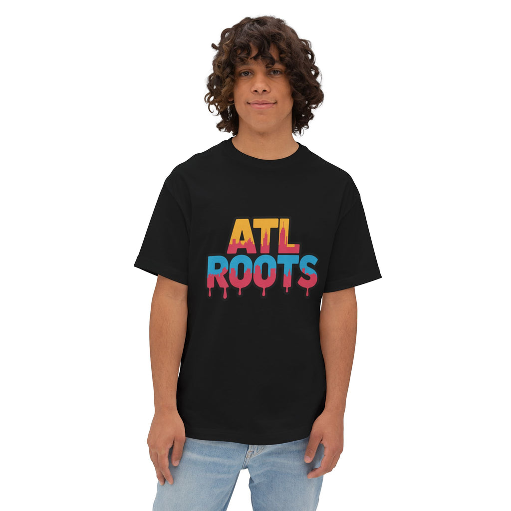 Colorful ATL Roots Oversized Boxy Tee, Streetwear Shirt, Gift for Atlanta Lovers, Casual Summer Top, Urban Fashion Tee, Unisex Graphic Tee