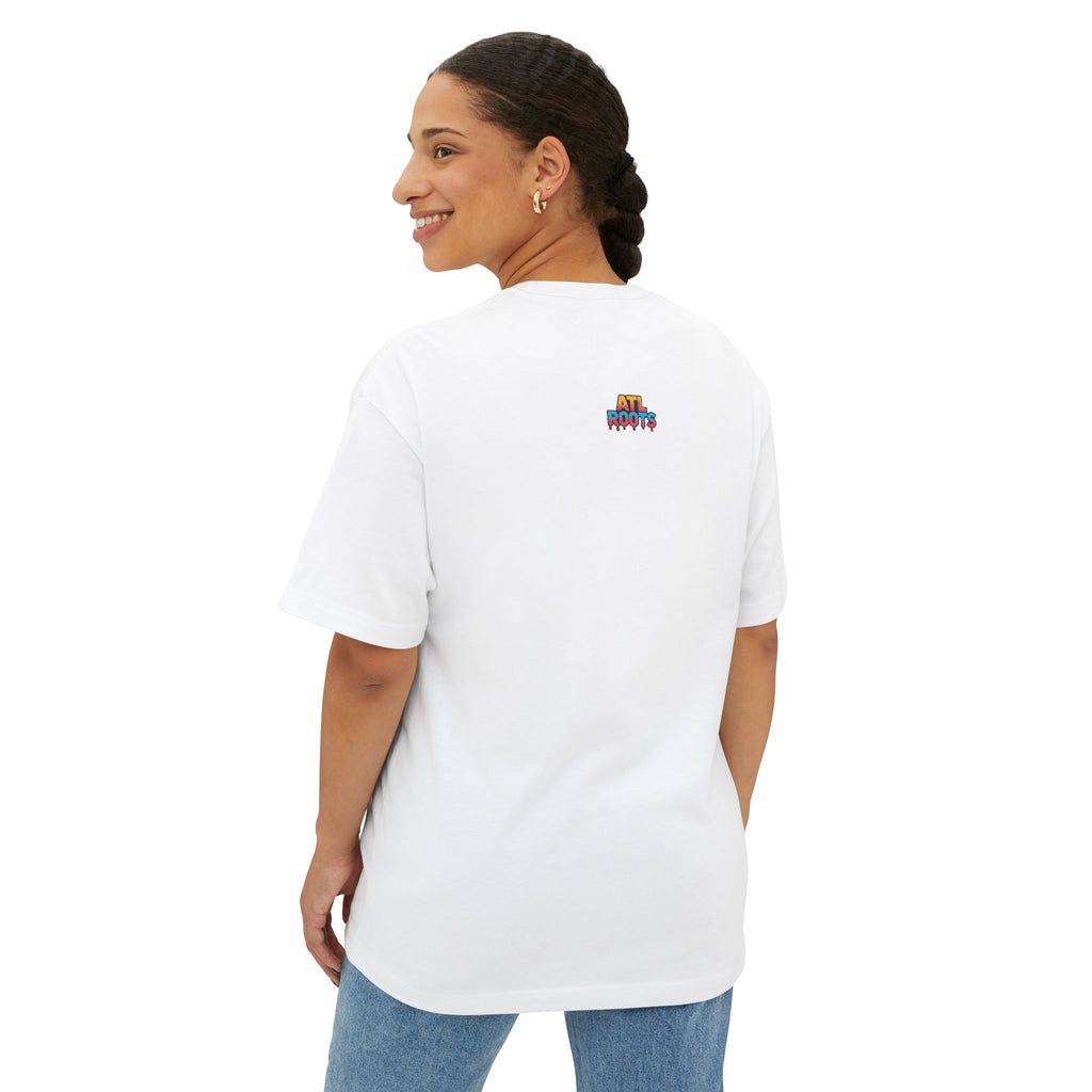 Colorful ATL Roots Oversized Boxy Tee, Streetwear Shirt, Gift for Atlanta Lovers, Casual Summer Top, Urban Fashion Tee, Unisex Graphic Tee