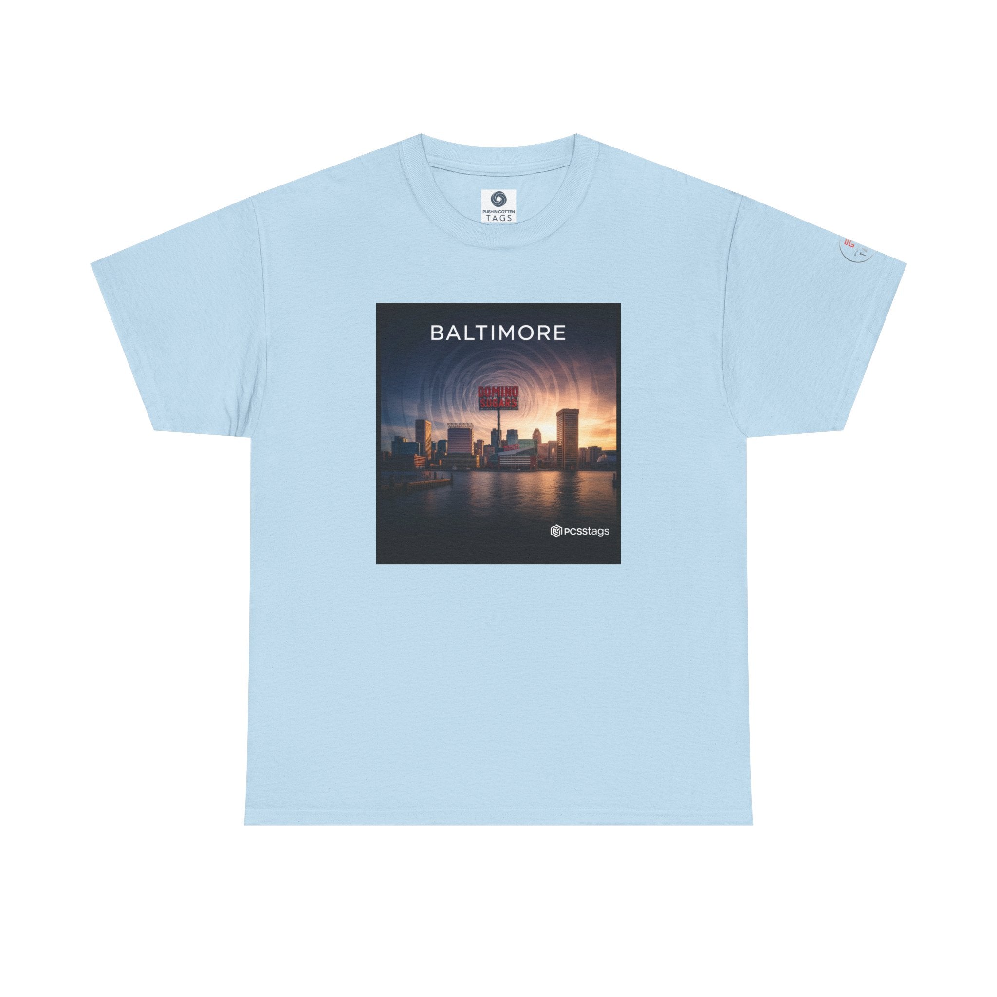 Baltimore Skyline Tee – City Sunset Photo Graphic T-Shirt