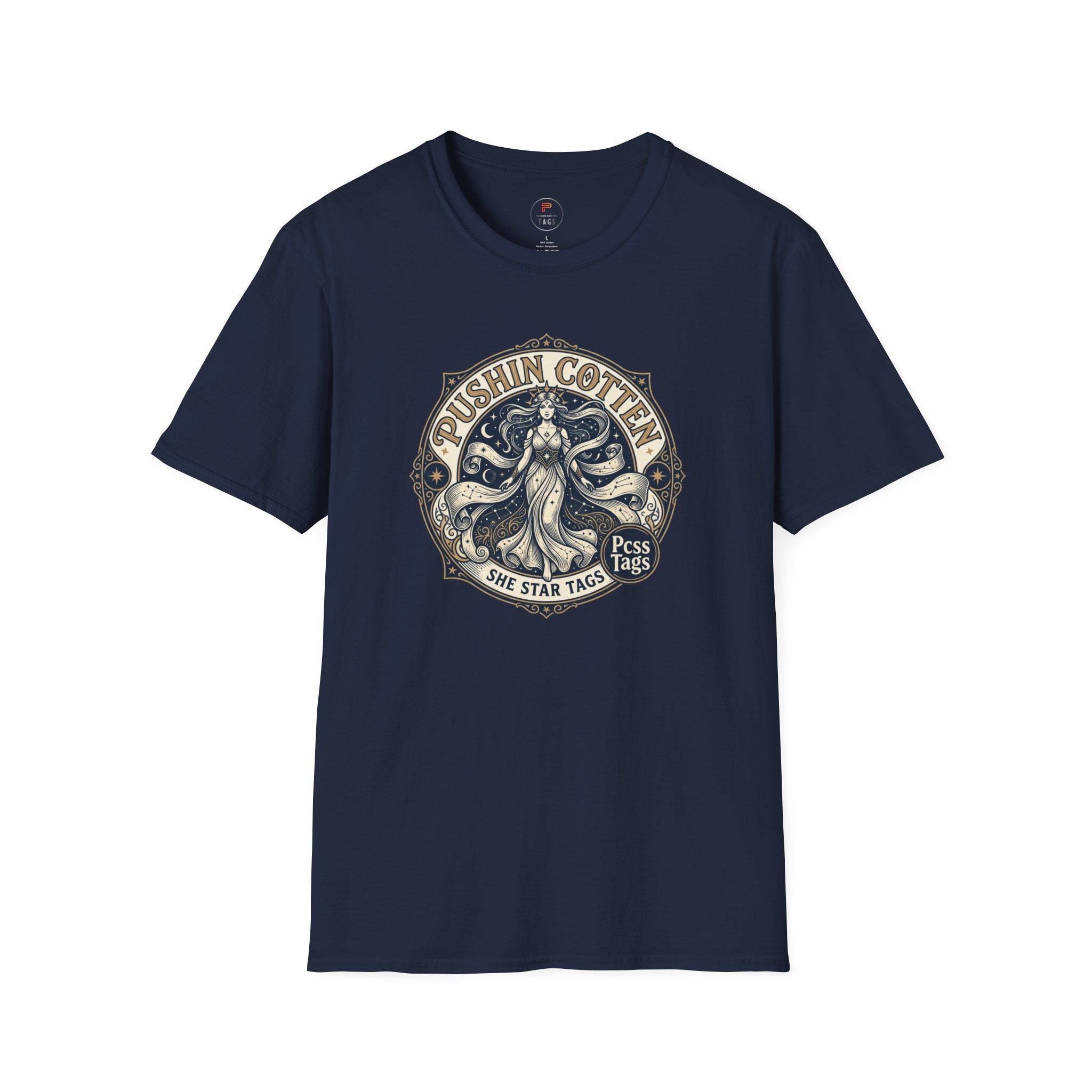 T-Shirt — Vintage 'Pushin Cotton' Octopus Graphic Tee