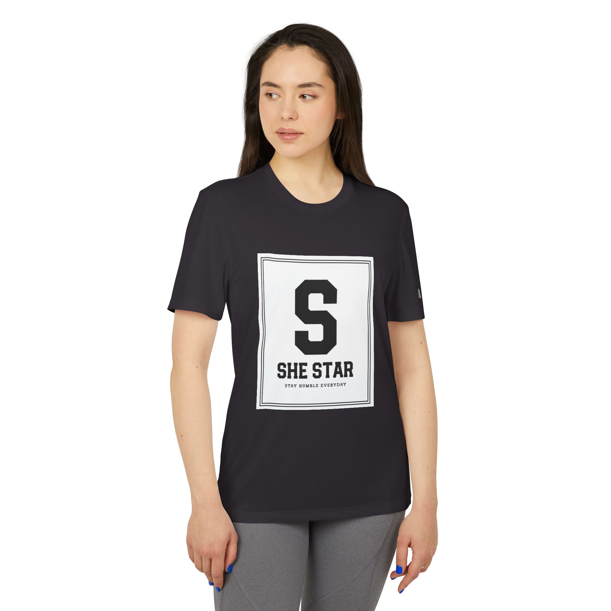 she star tags / adidas® Sport T-shirt