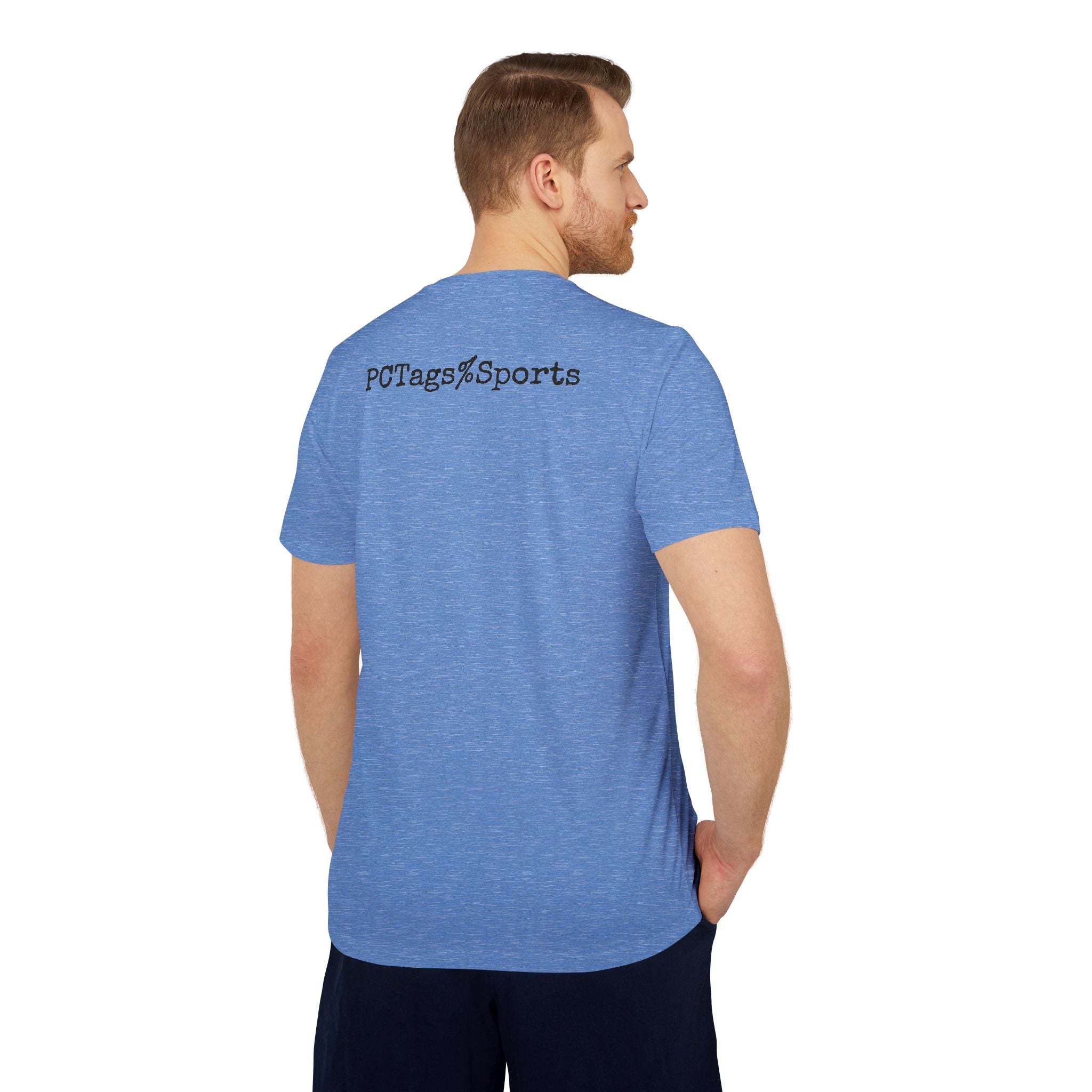 Sport T-shirt with Pushin Cotten Tags Royalty logo and adidas arm logo