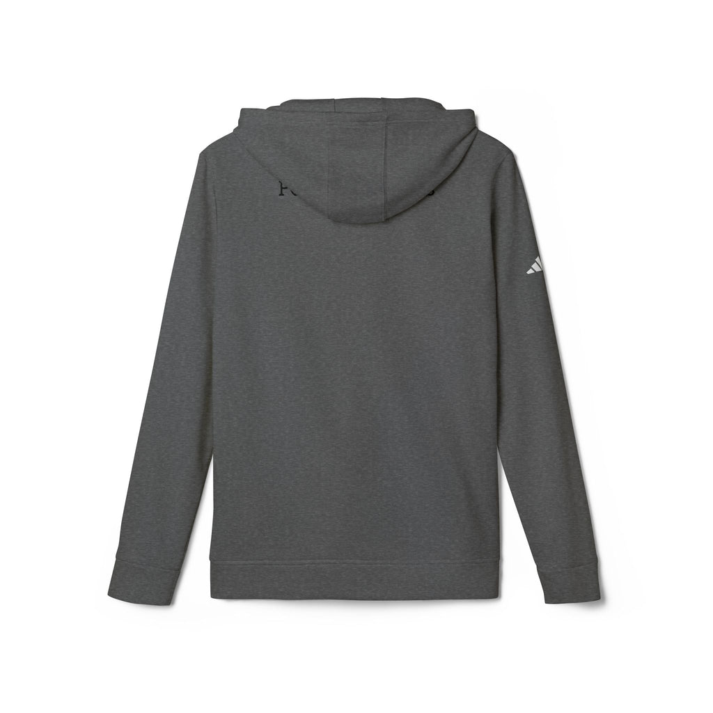 Fleece Hoodie - Pushin Cotten Tags Sports Runnin Man Logo, adidas Arm Logo