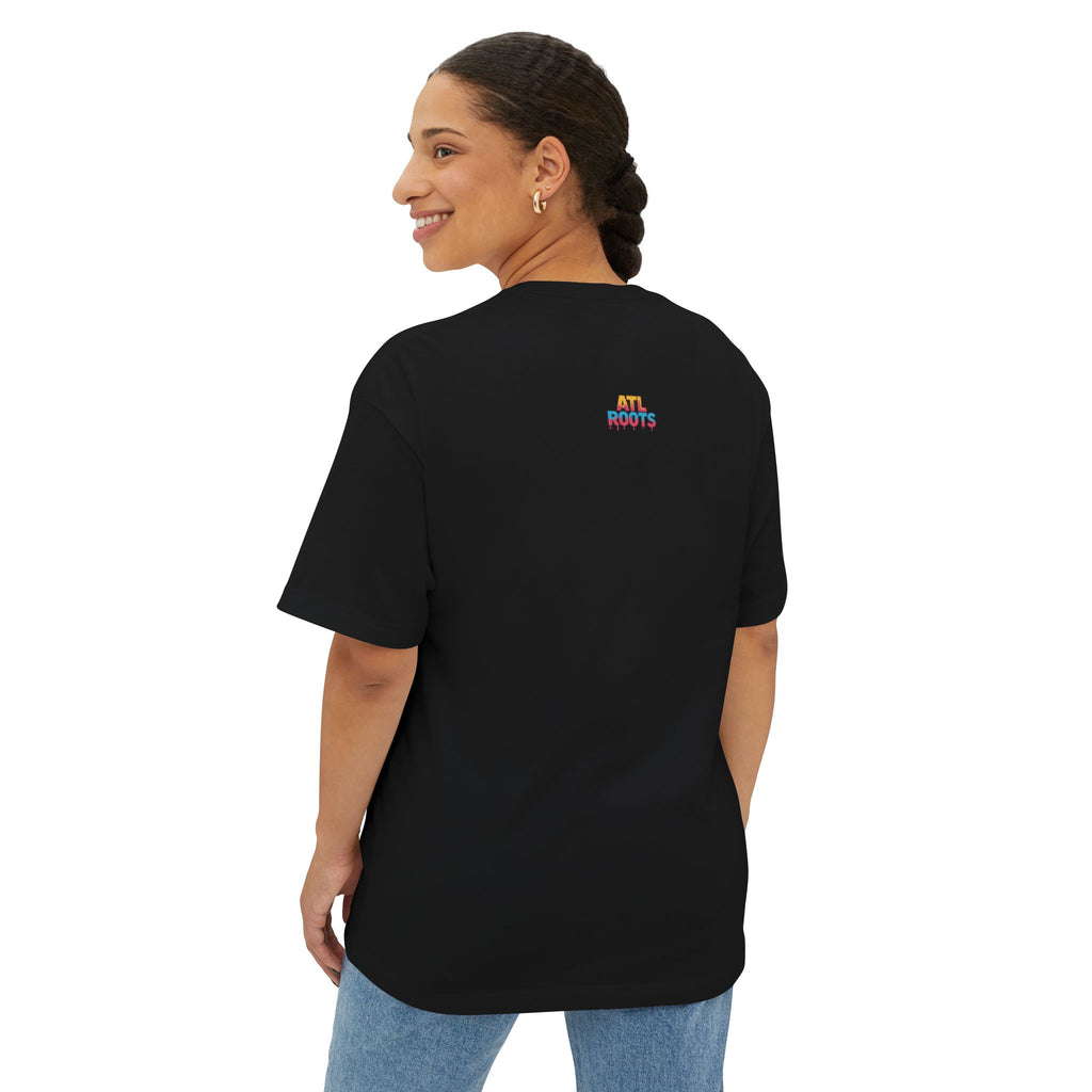Colorful ATL Roots Oversized Boxy Tee, Streetwear Shirt, Gift for Atlanta Lovers, Casual Summer Top, Urban Fashion Tee, Unisex Graphic Tee