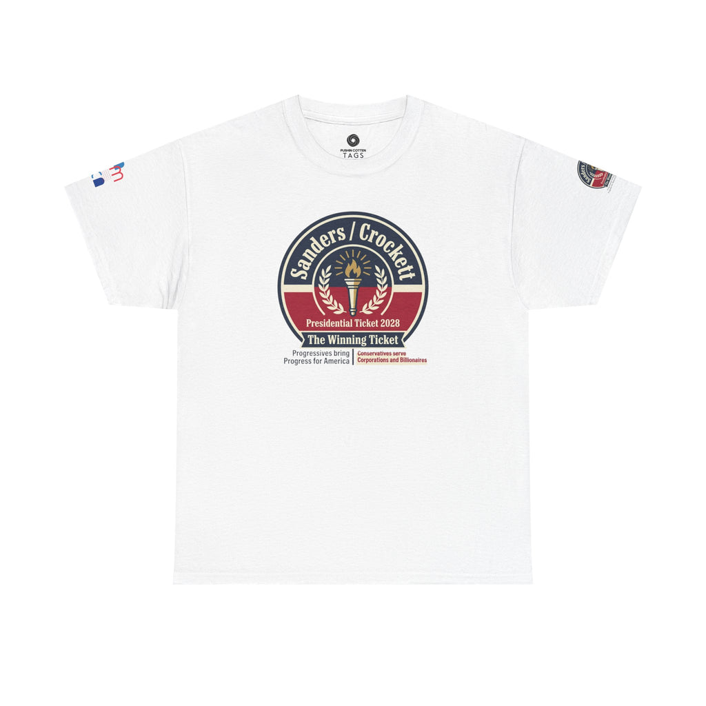 Sanders / Crockett 'The Winning Ticket' Political T-Shirt