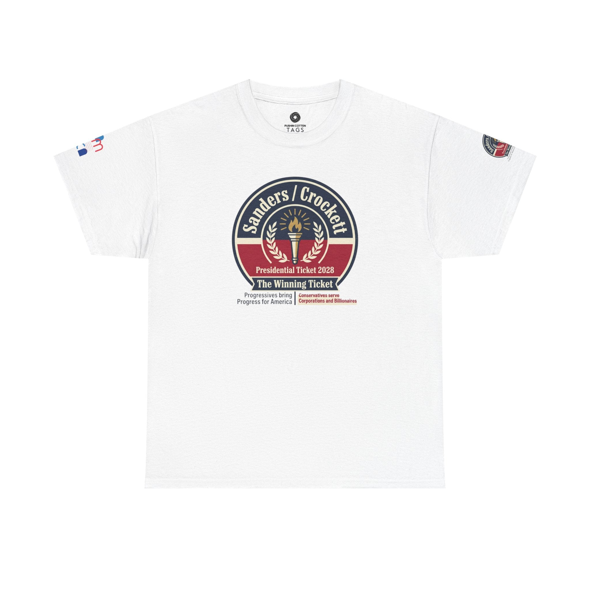 Sanders / Crockett 'The Winning Ticket' Political T-Shirt