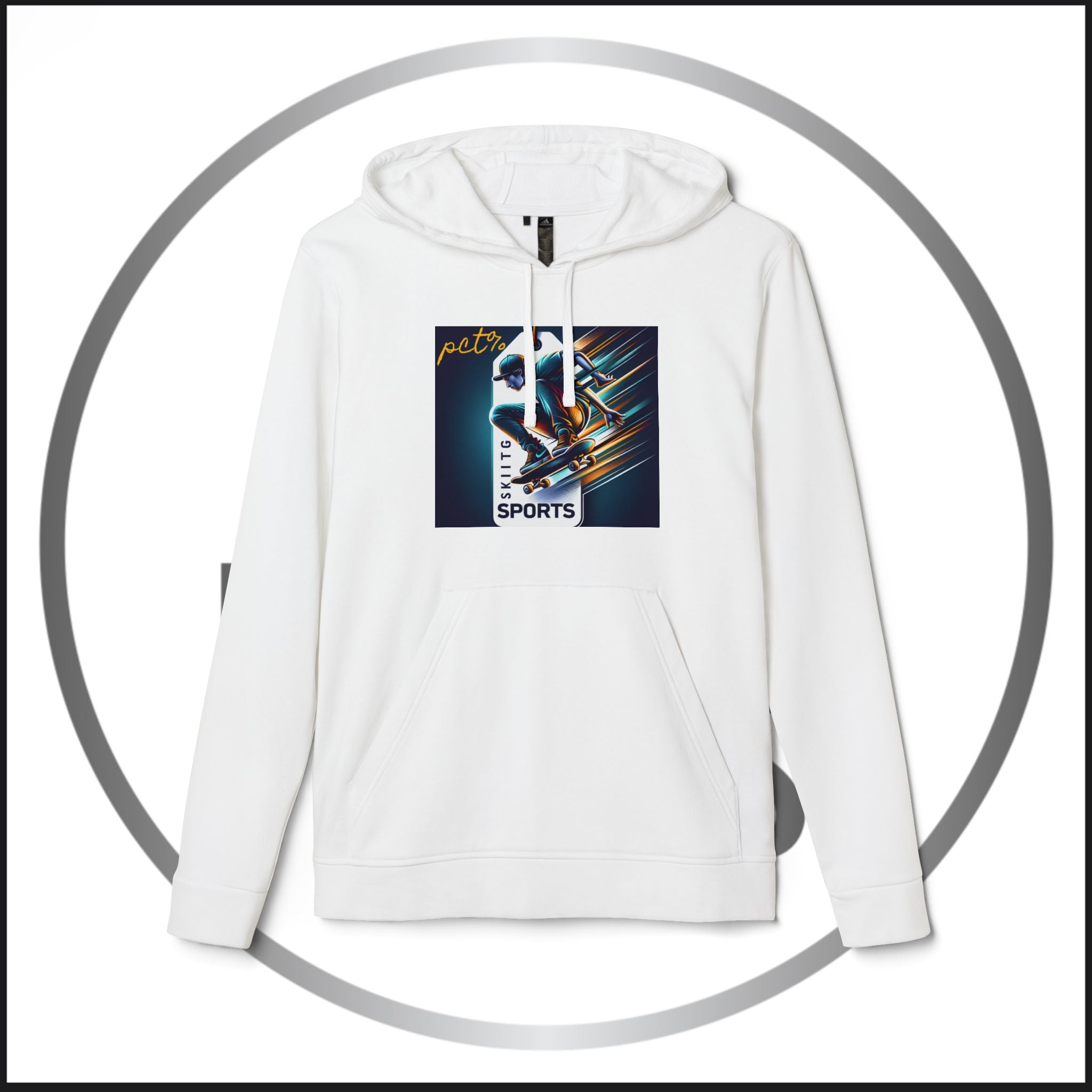 Pushin Cotten Tags Sports / Adidas Fleece Hoodie for Skateboarder Life