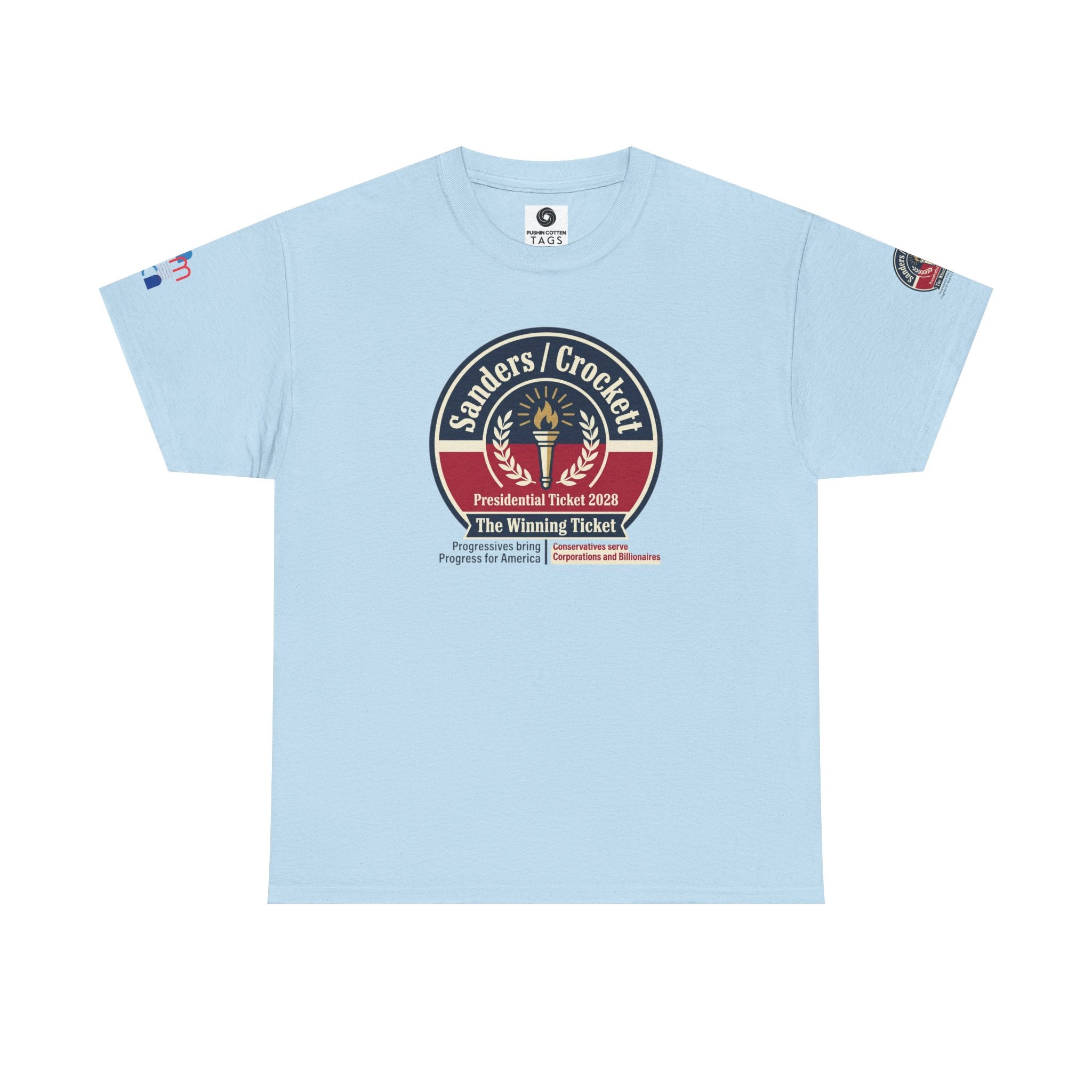 Sanders / Crockett 'The Winning Ticket' Political T-Shirt