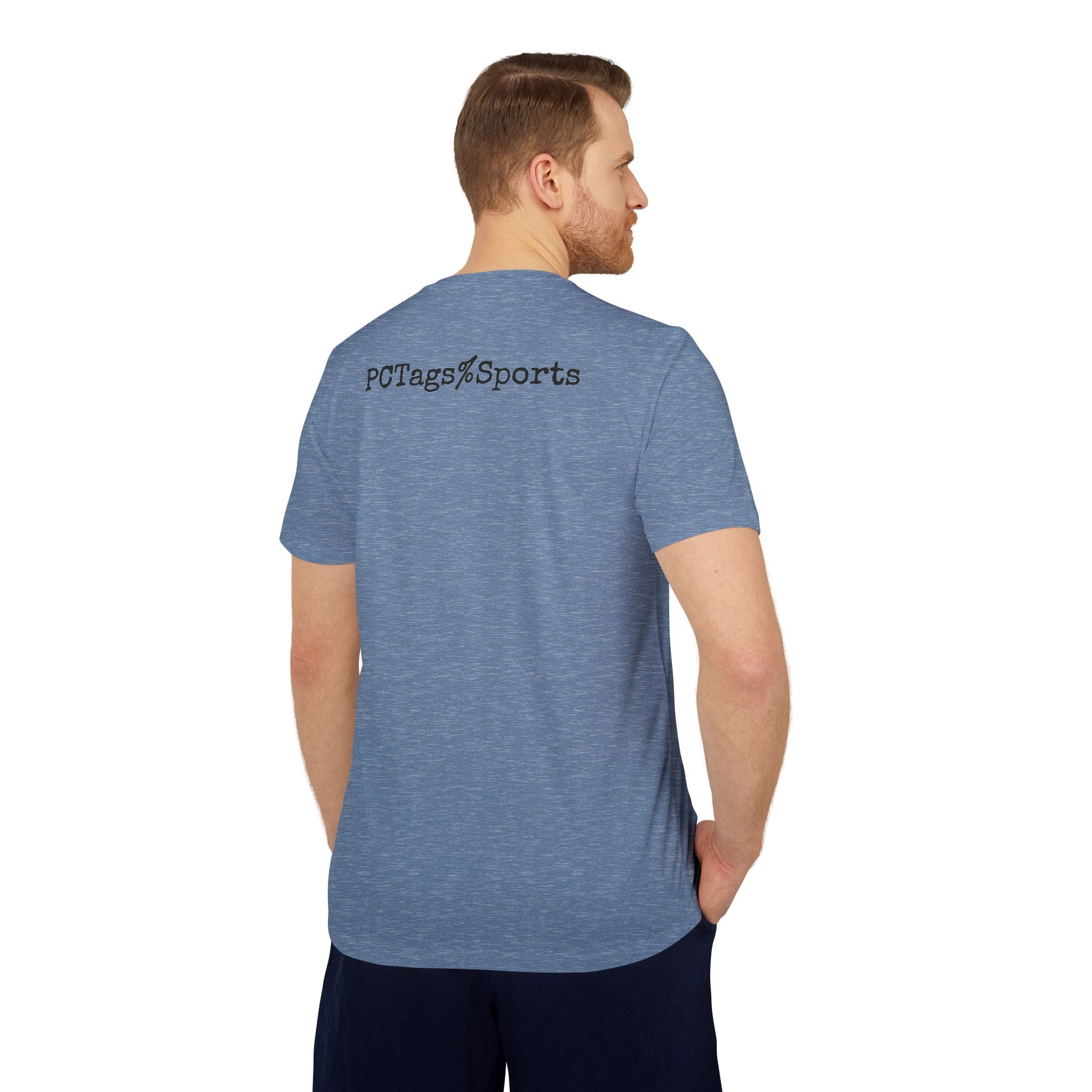 Sport T-shirt with Pushin Cotten Tags Royalty logo and adidas arm logo