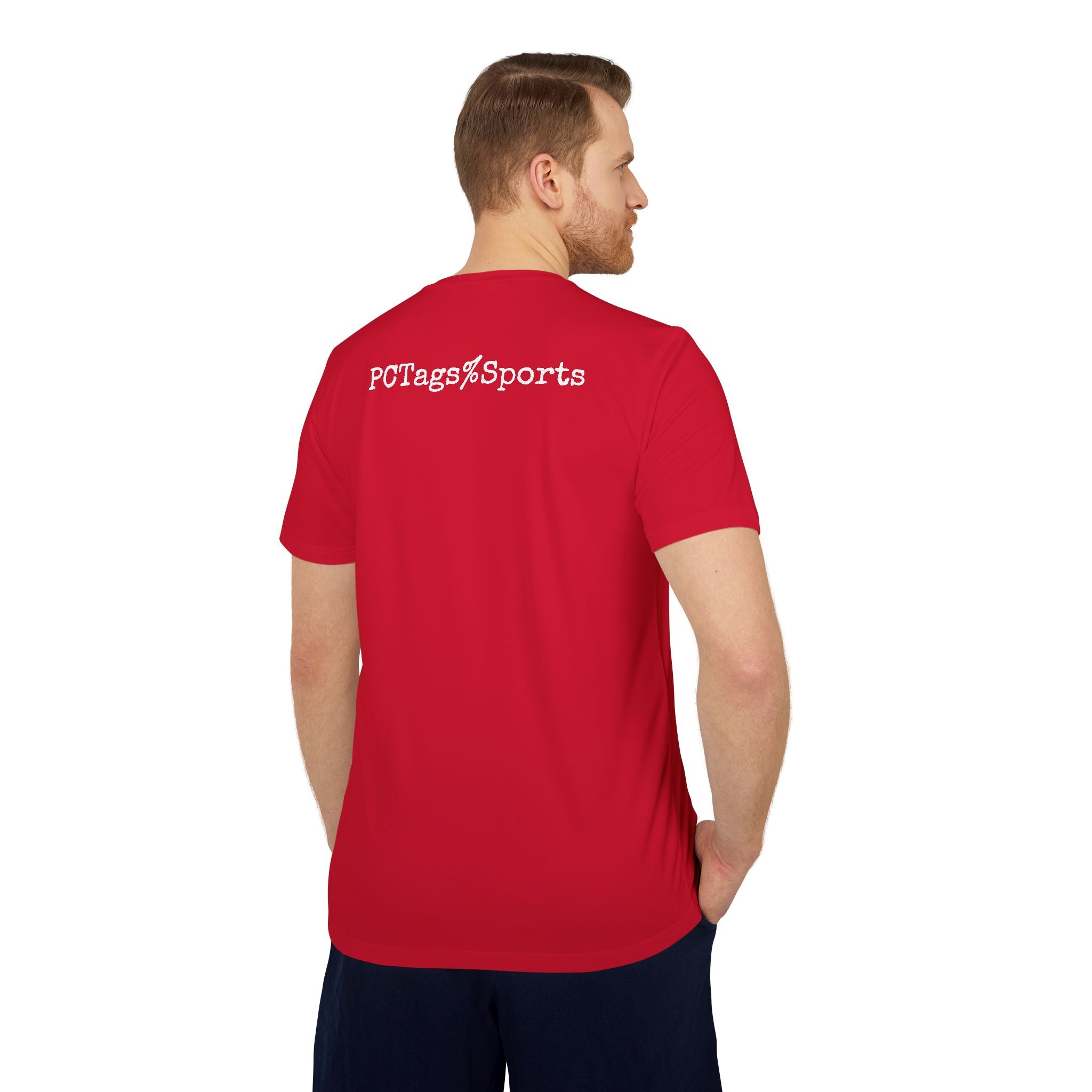 Sport T-shirt with Pushin Cotten Tags Royalty logo and adidas arm logo