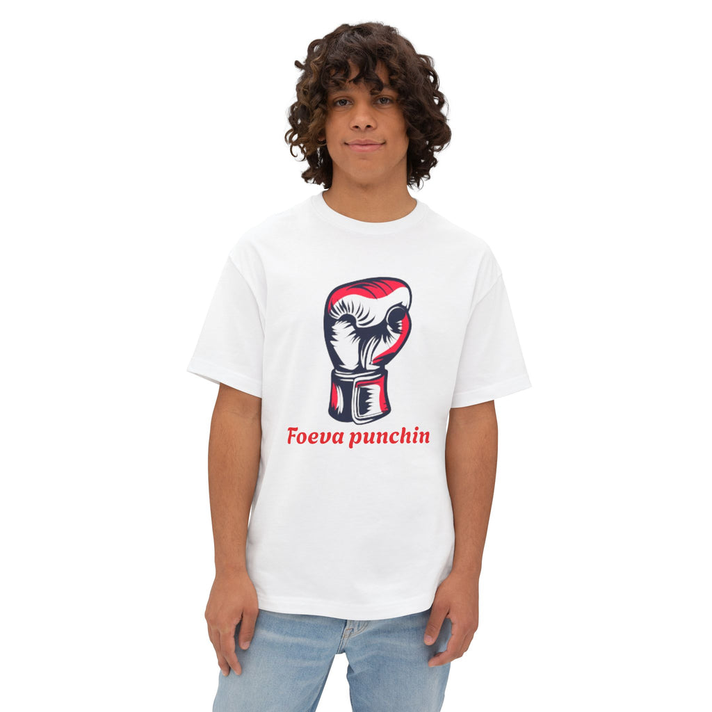 Boxy Tee with Punching Gloves Design | Fun Unisex Graphic T-Shirt for Fitness Lovers, Gift for Boxing Enthusiasts, Casual Wear