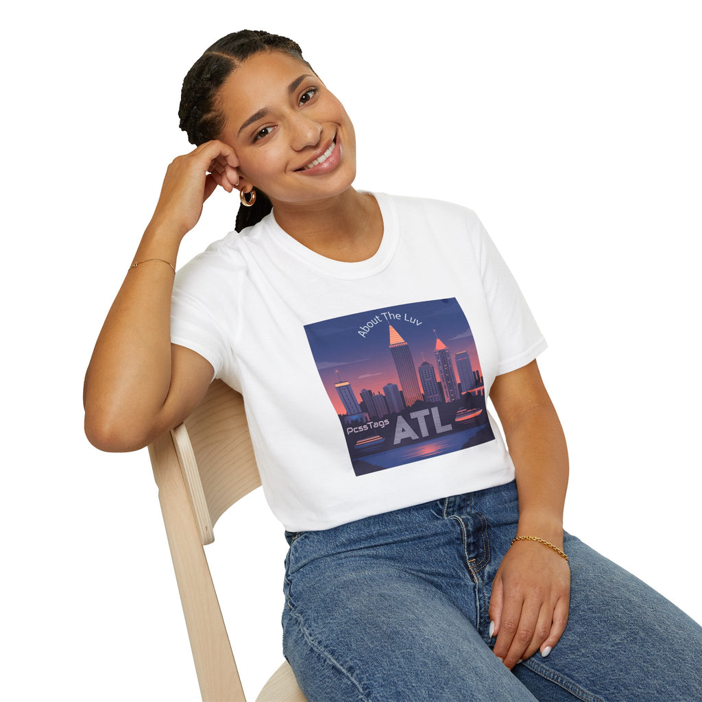 ATL Skyline T‑Shirt — 'About The Luv' Atlanta Cityscape Tee
