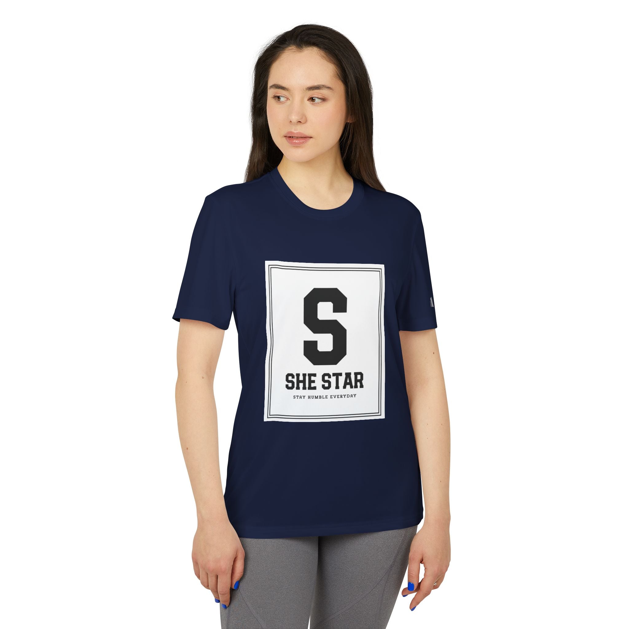 she star tags / adidas® Sport T-shirt
