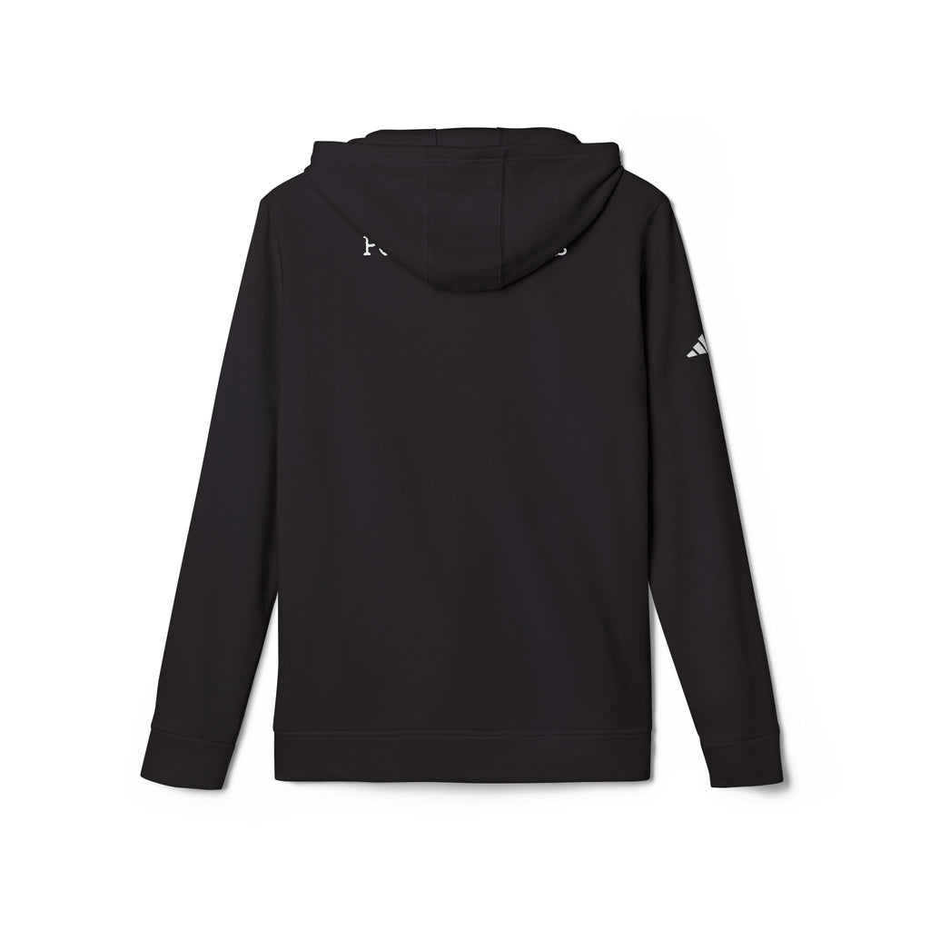Fleece Hoodie - Pushin Cotten Tags Sports Runnin Man Logo, adidas Arm Logo